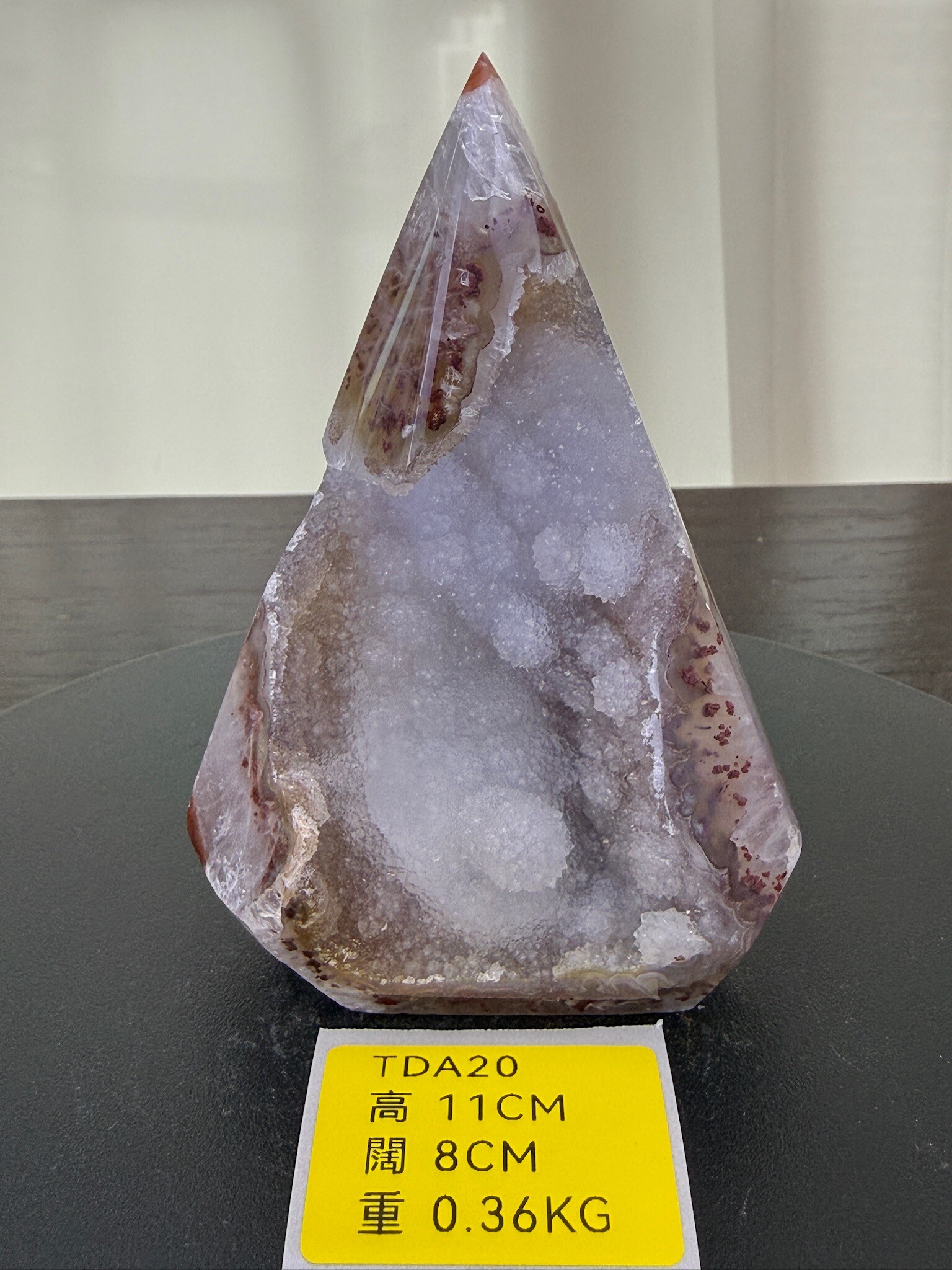 ZA142 TDA20 瑪瑙水晶帳幕星空 高度11cm 闊度8cm 重量0.36kg