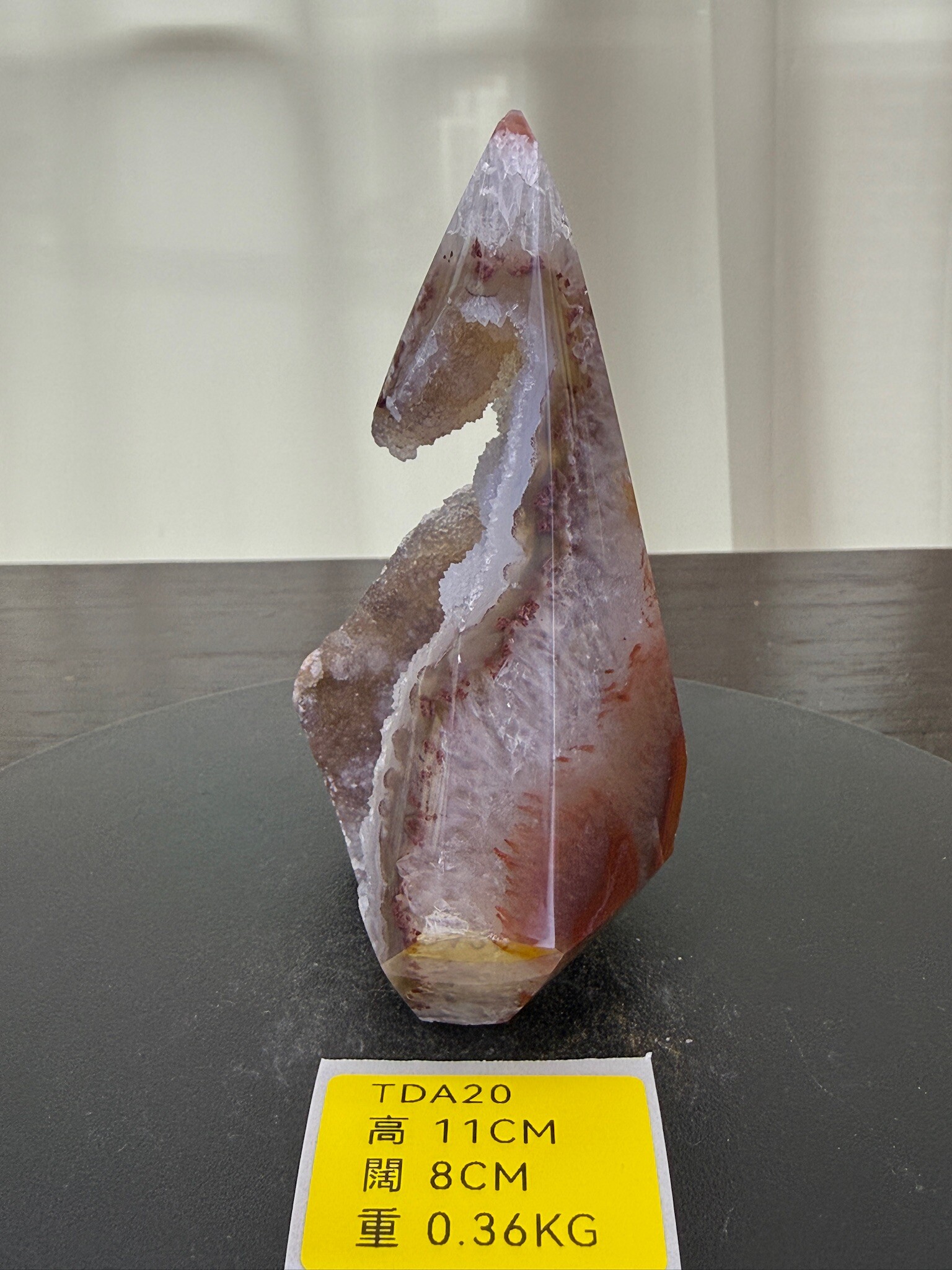 ZA142 TDA20 瑪瑙水晶帳幕星空 高度11cm 闊度8cm 重量0.36kg