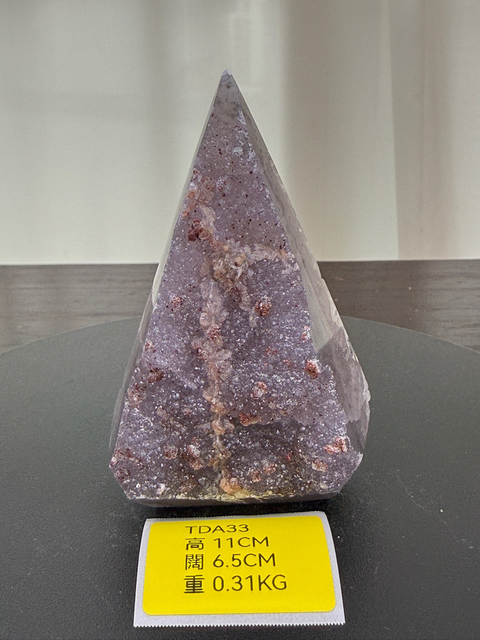 ZA155 TDA33 瑪瑙水晶帳幕星空 高度11cm 闊度6.5cm 重量0.31kg