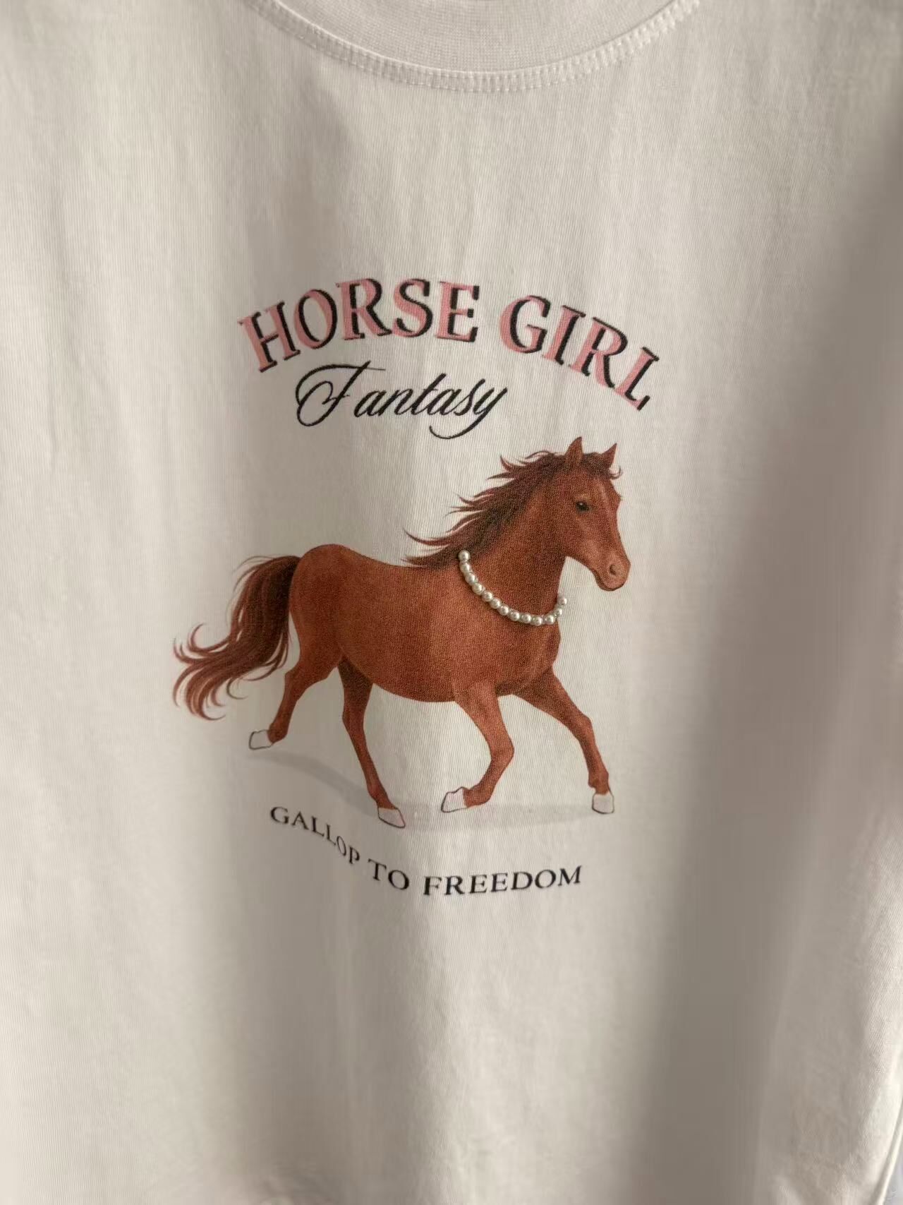 BG6129 珍珠小馬Tee