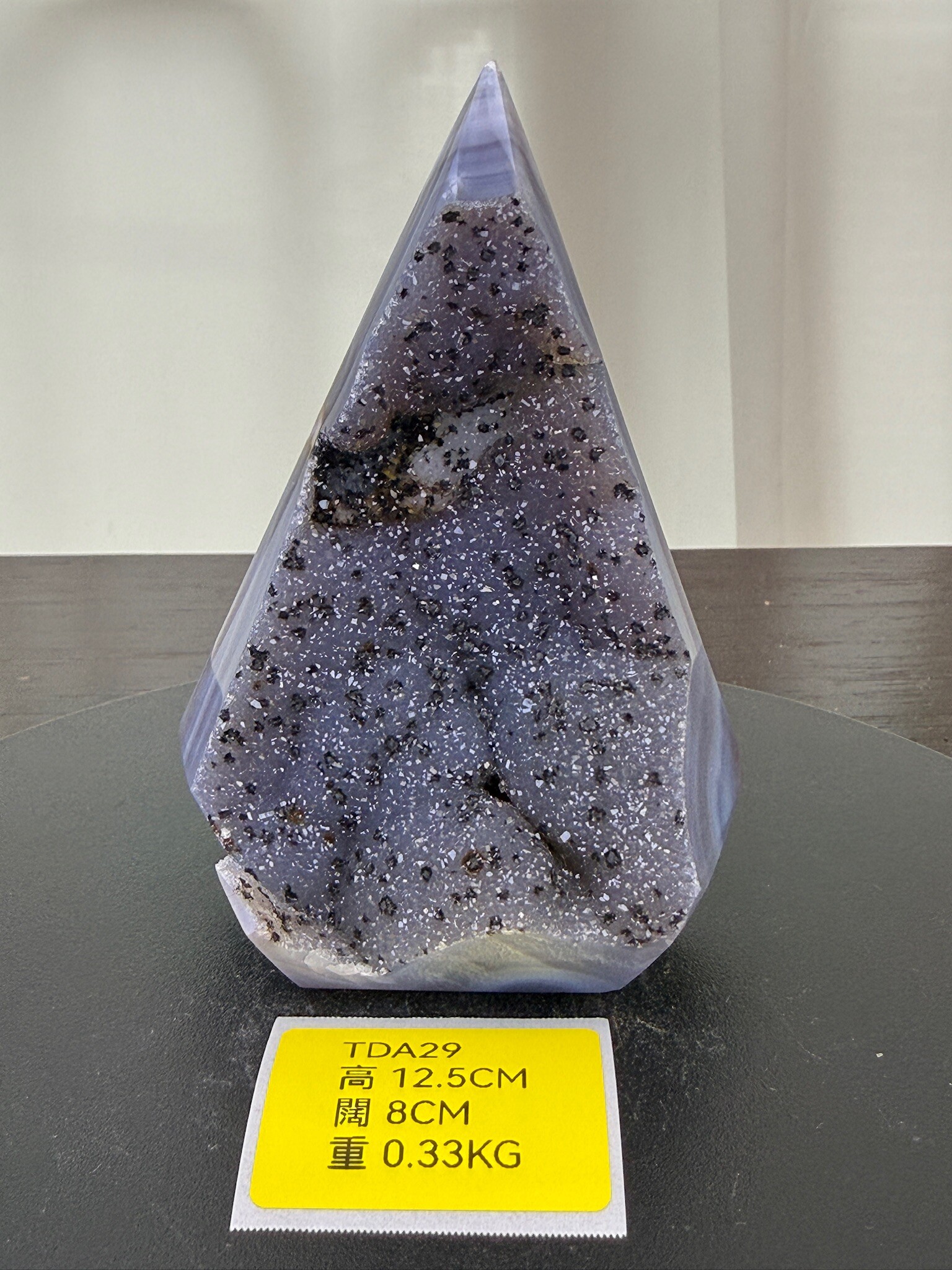 ZA151 TDA29 瑪瑙水晶帳幕星空 高度12.5cm 闊度8cm 重量0.33kg