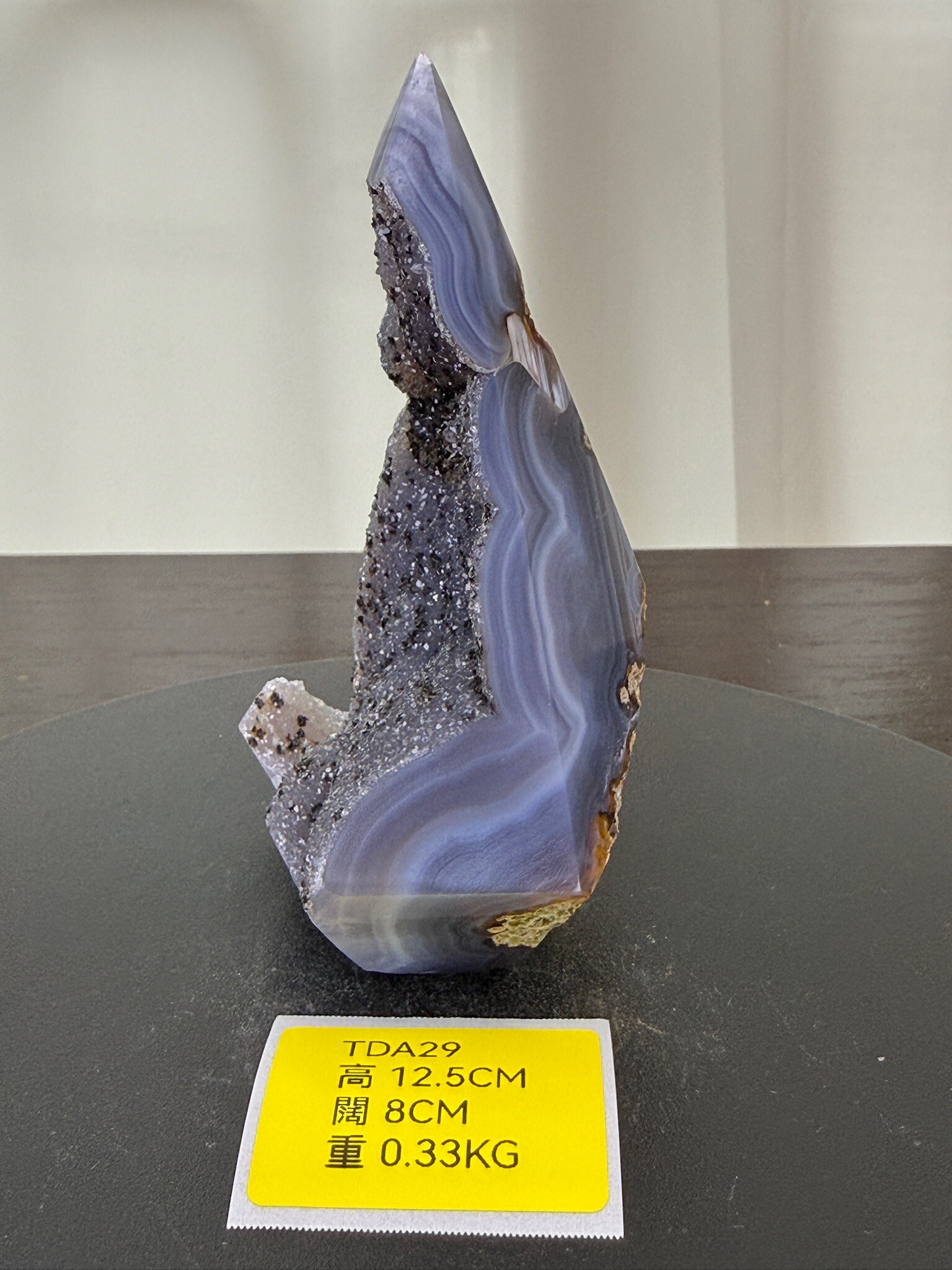 ZA151 TDA29 瑪瑙水晶帳幕星空 高度12.5cm 闊度8cm 重量0.33kg