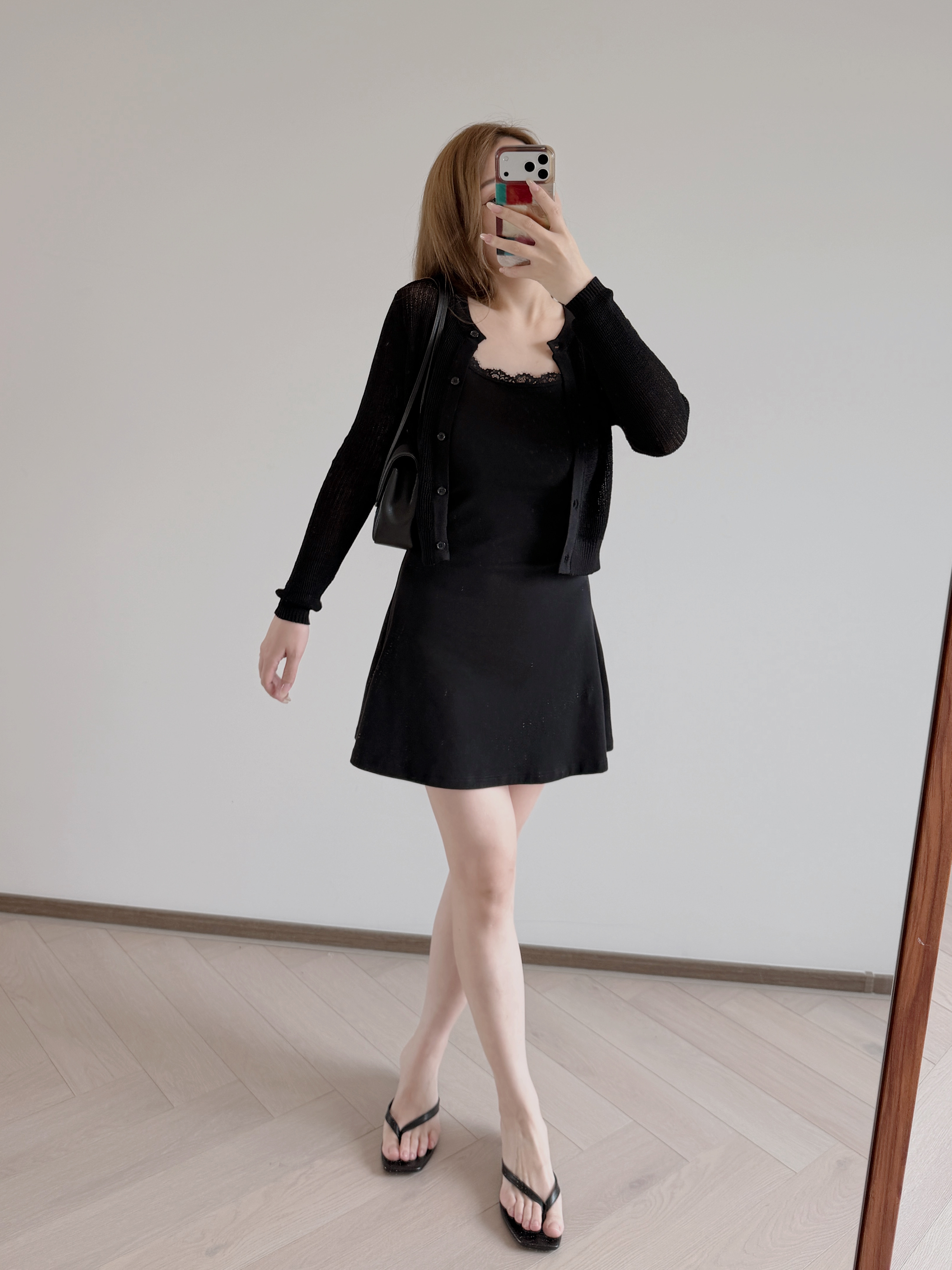 預售 7442 蕾絲彈力吊帶裙