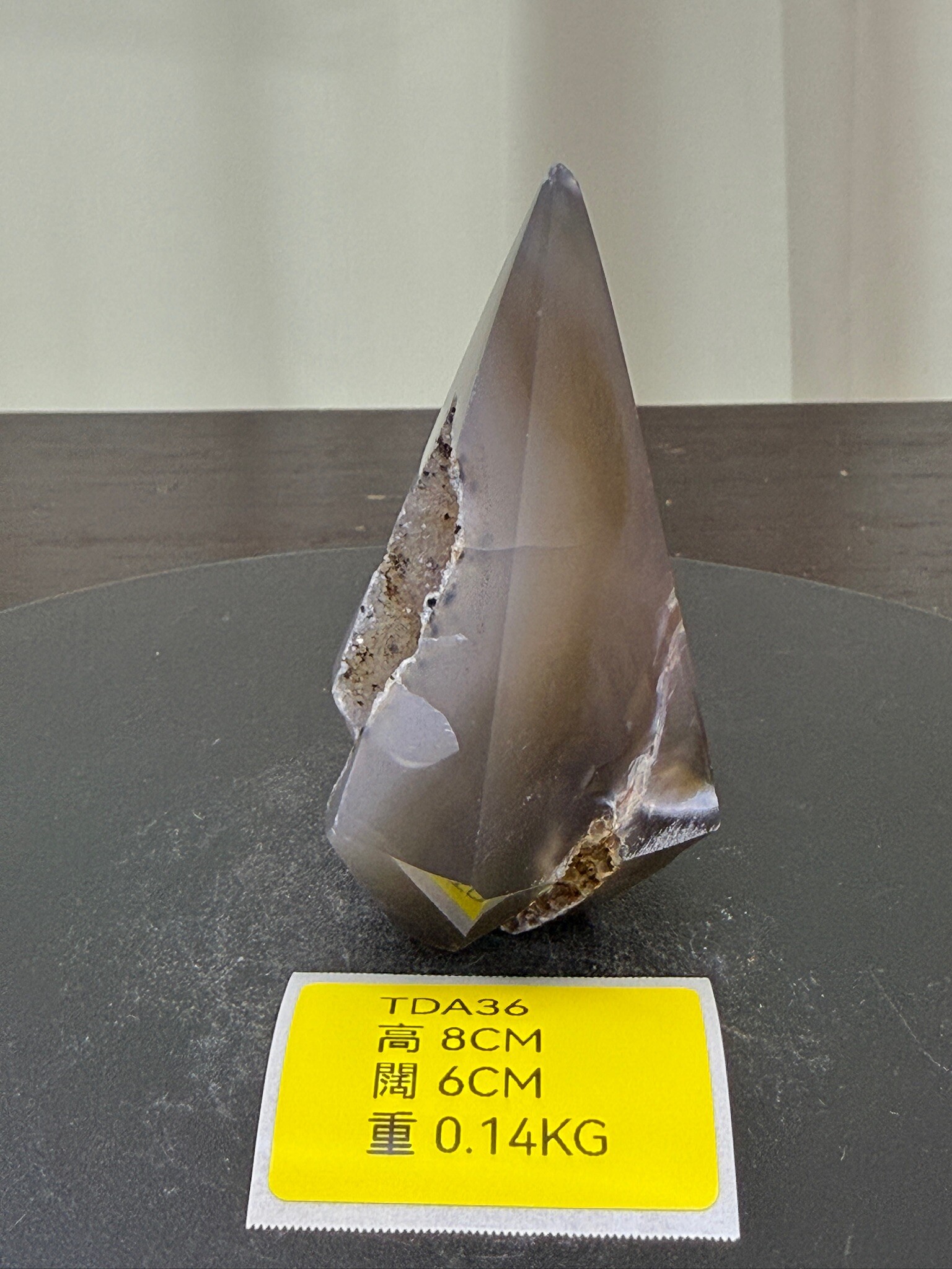 ZA158 TDA36 瑪瑙水晶帳幕星空 高度8cm 闊度6cm 重量0.14kg