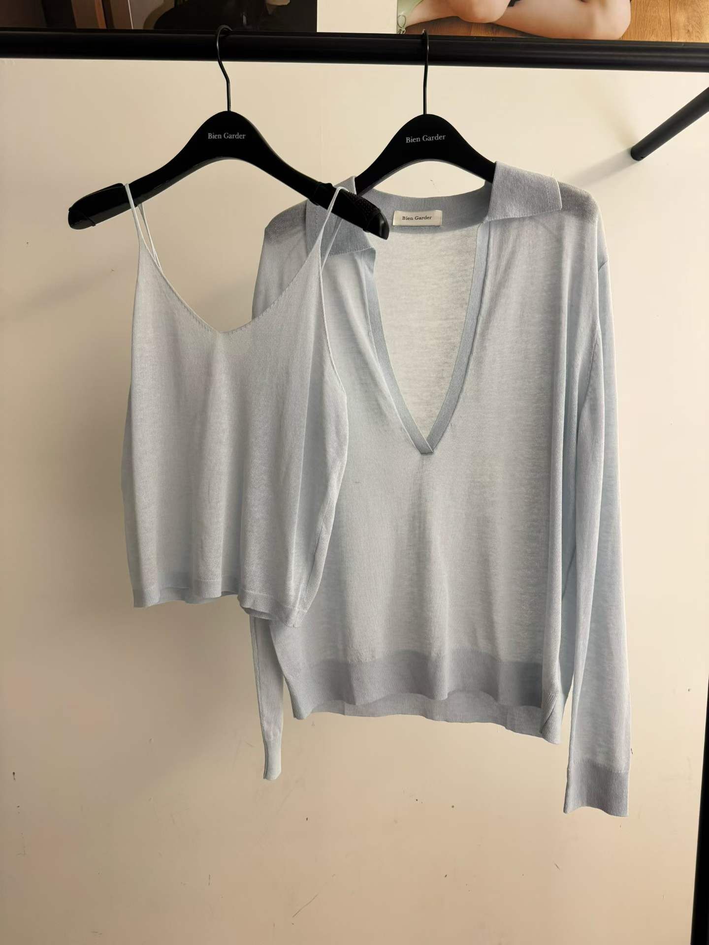 BG6134 薄針織反領套裝