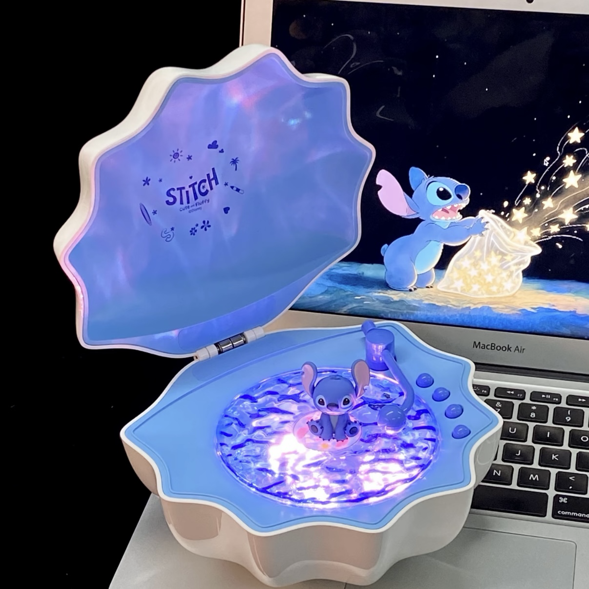 （預購）Disney史迪奇&哆啦A夢官方發售✨夢幻貝殼發光音響