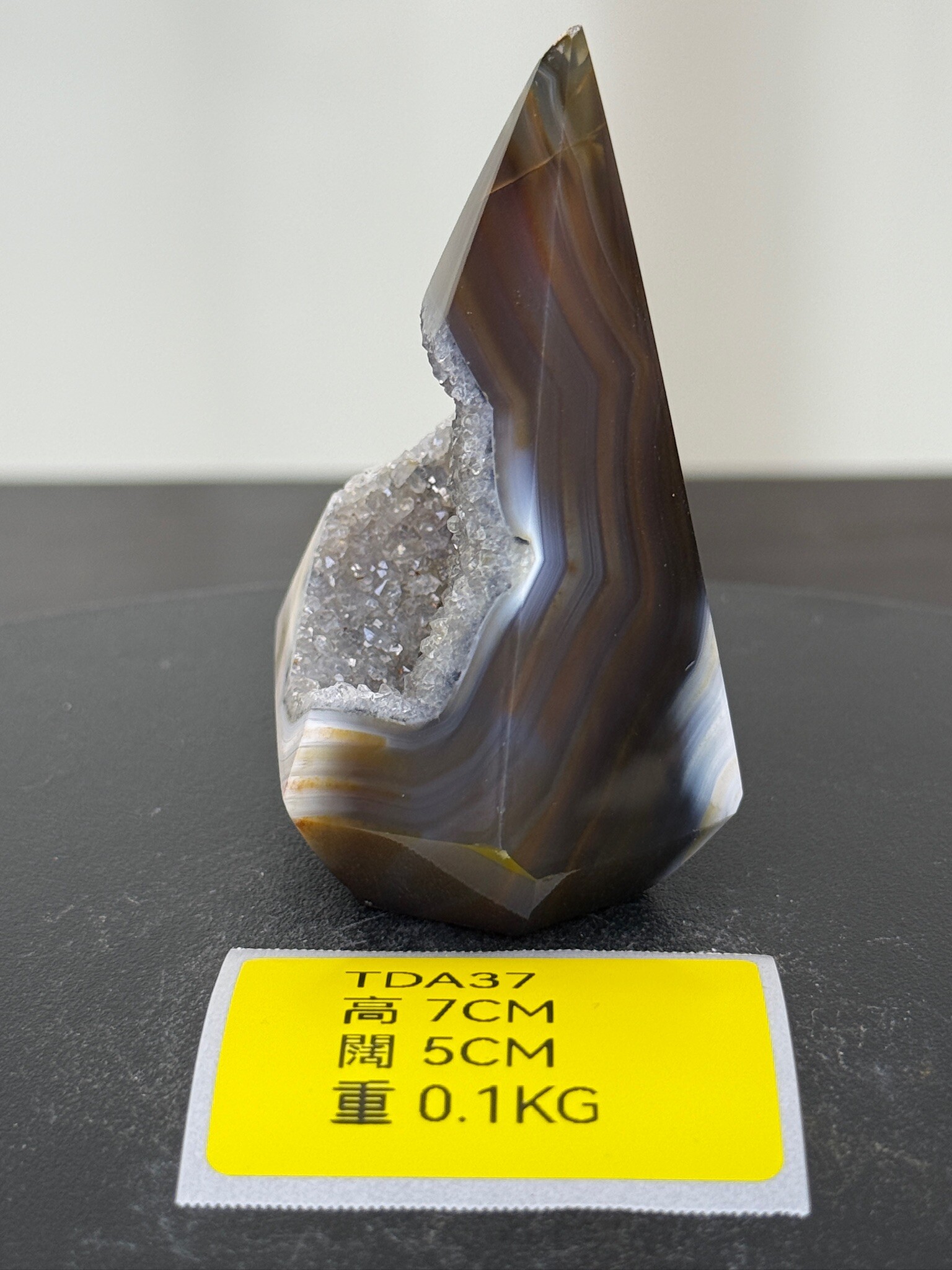 ZA159 TDA37 瑪瑙水晶帳幕星空 高度7cm 闊度5cm 重量0.1kg