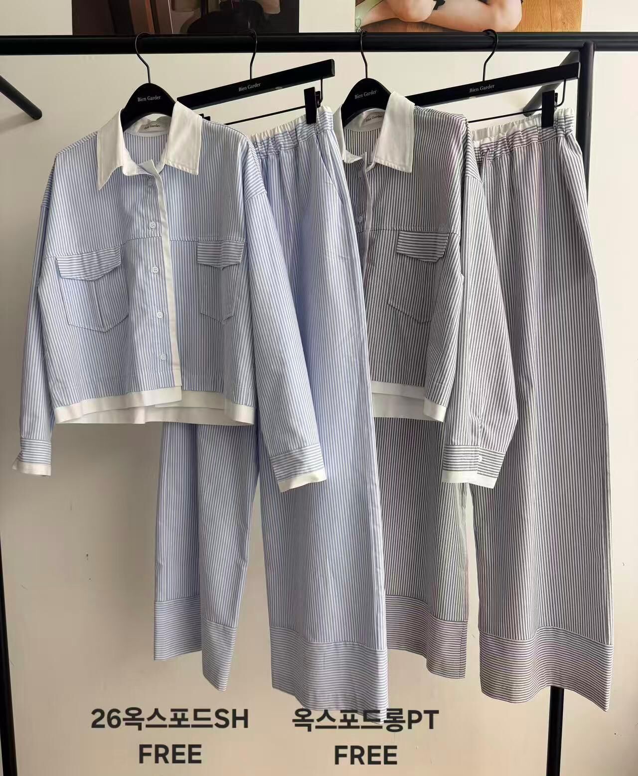 BG6138 直紋拼布長褲