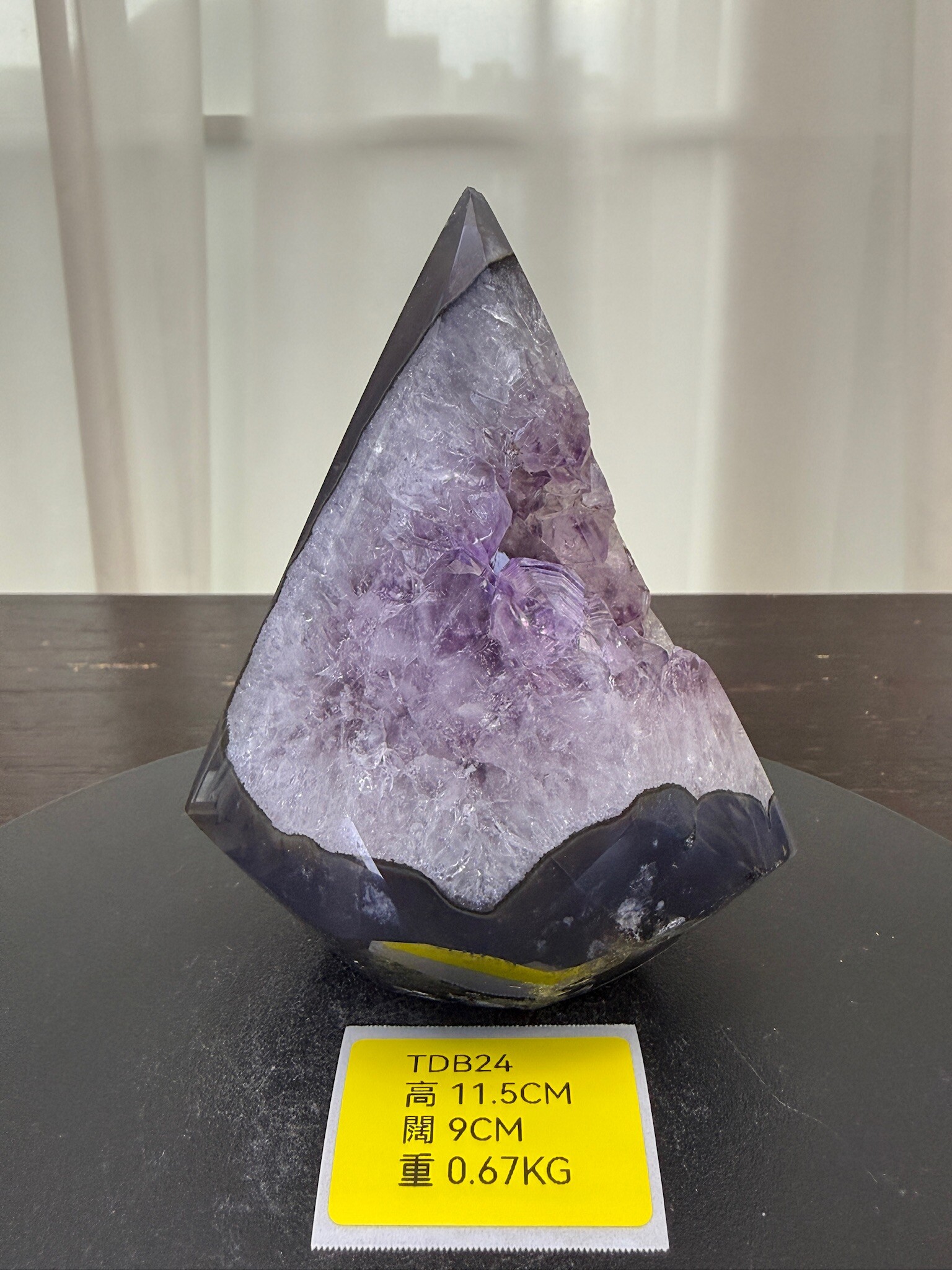 ZA207 TDB24 瑪瑙水晶帳幕星空 高度11.5cm 闊度9cm 重量0.67kg