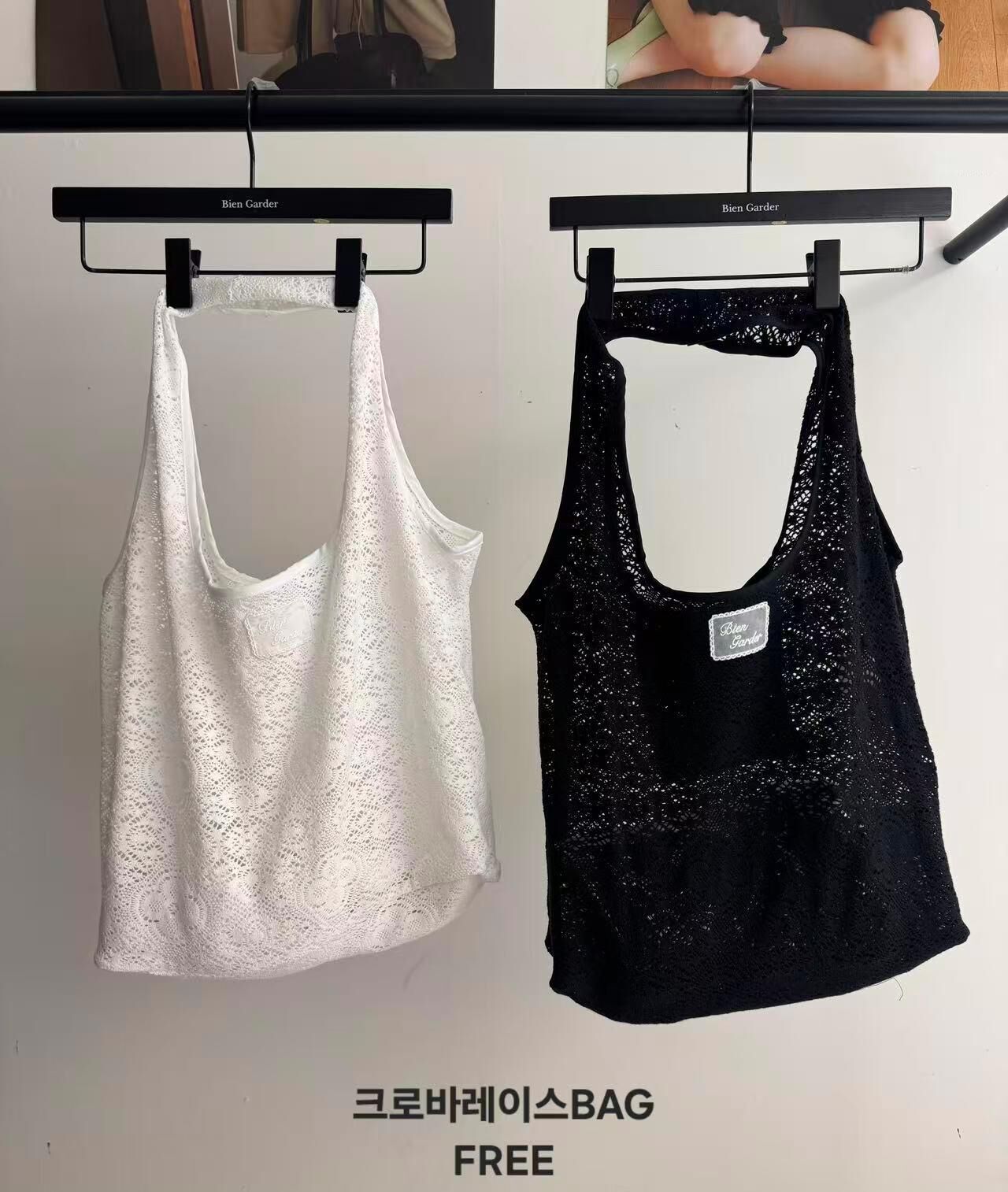 BG6141 勾針花布Tote bag *優惠碼不適用*