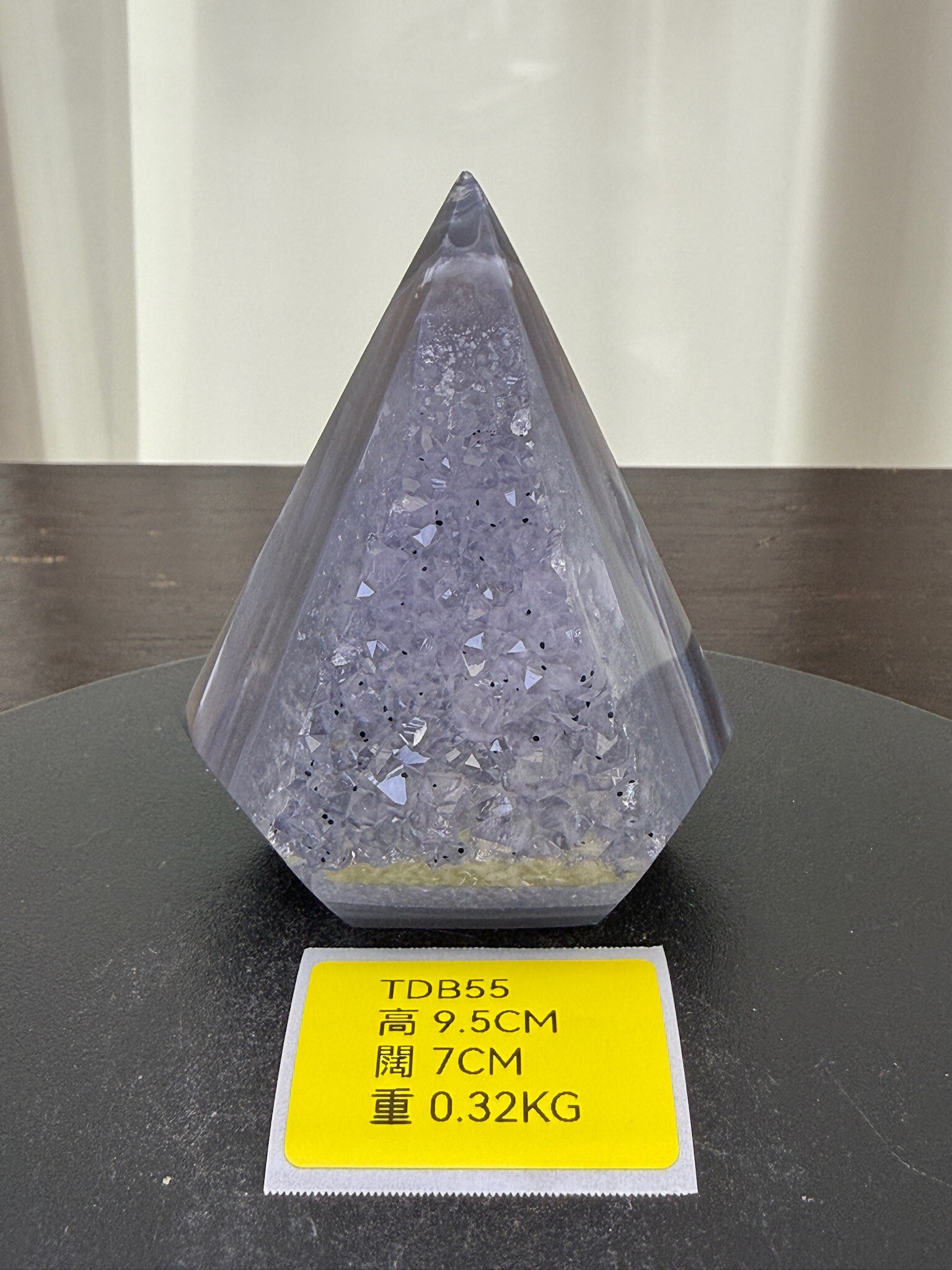 ZA238 TDB55 瑪瑙水晶帳幕星空 高度9.5cm 闊度7cm 重量0.32kg