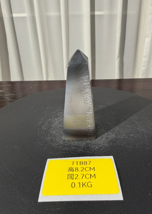 ZA474 TTB87 瑪瑙水晶方尖碑 高度8.2cm 闊度2.7cm 重量0.1kg