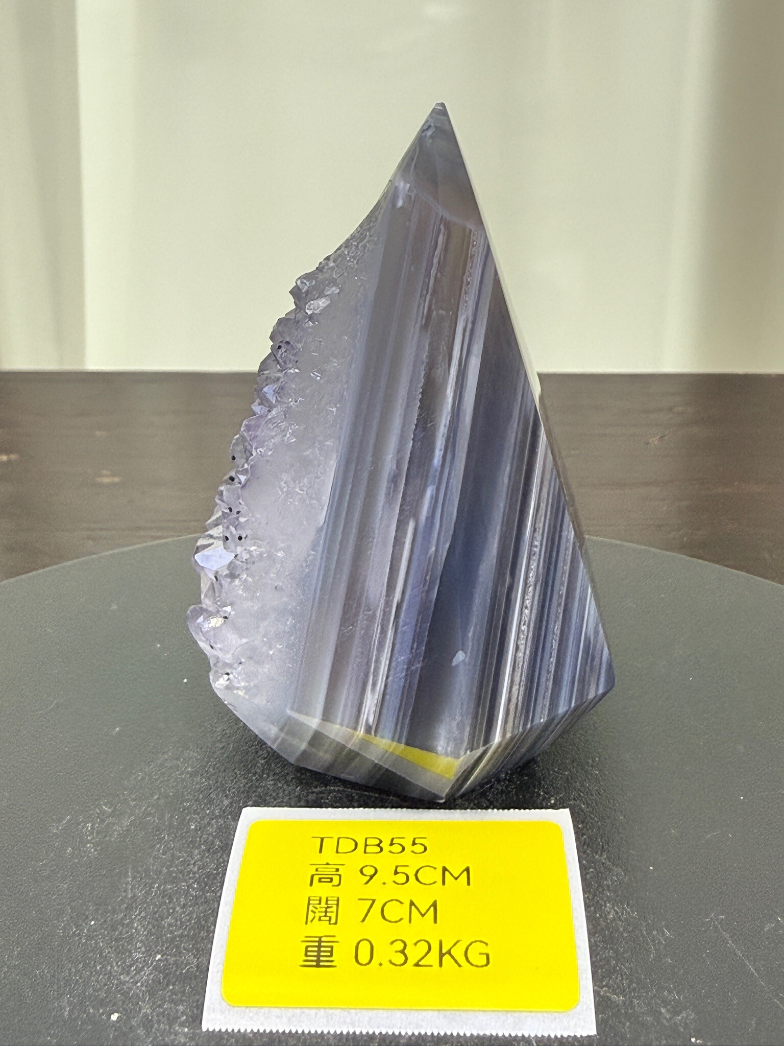 ZA238 TDB55 瑪瑙水晶帳幕星空 高度9.5cm 闊度7cm 重量0.32kg