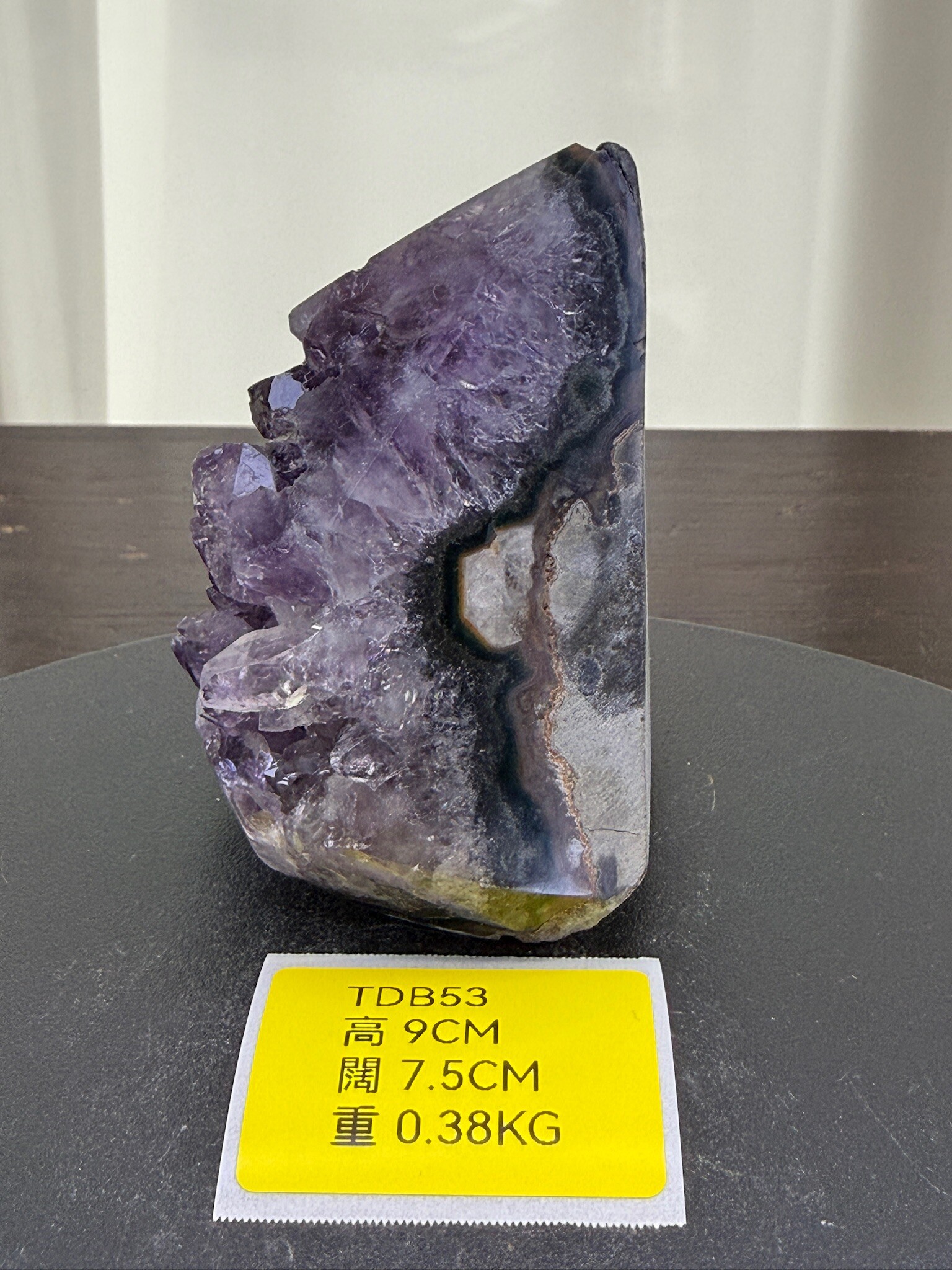 ZA236 TDB53 瑪瑙水晶帳幕星空 高度9cm 闊度7.5cm 重量0.38kg