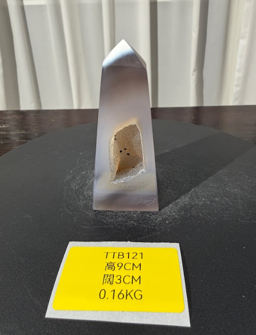 ZA508 TTB121 瑪瑙水晶方尖碑 高度9cm 闊度3cm 重量0.16kg