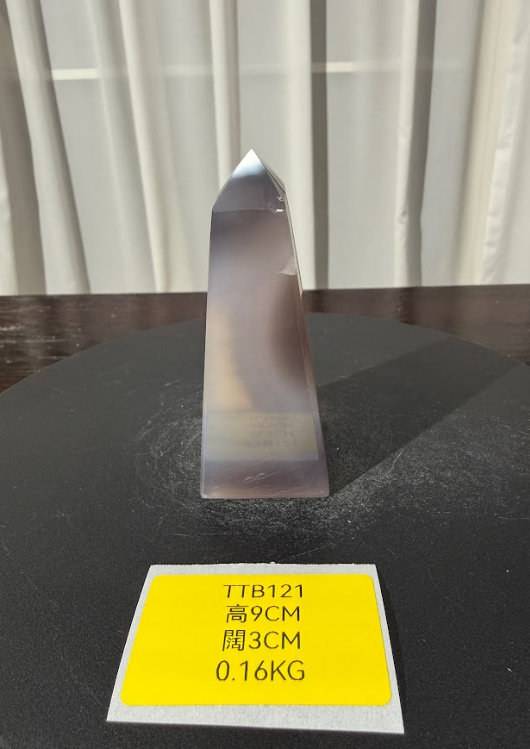 ZA508 TTB121 瑪瑙水晶方尖碑 高度9cm 闊度3cm 重量0.16kg