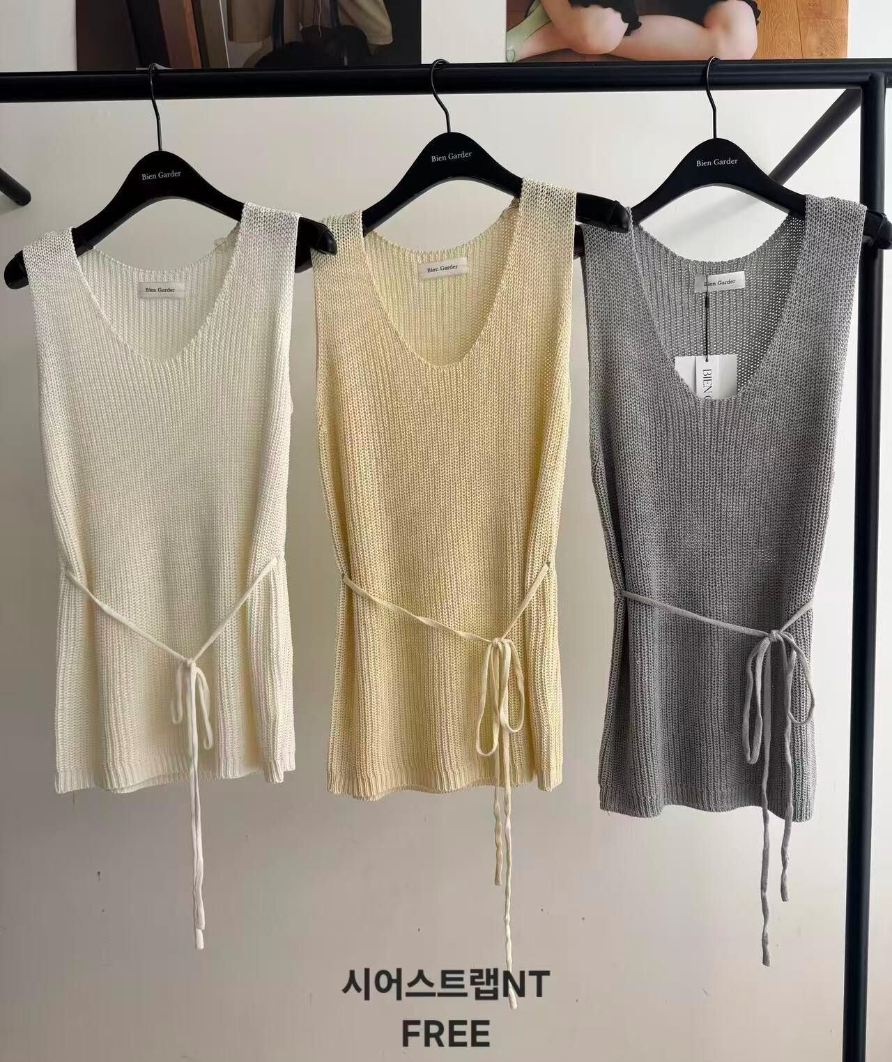 BG6147 針織綁繩背心