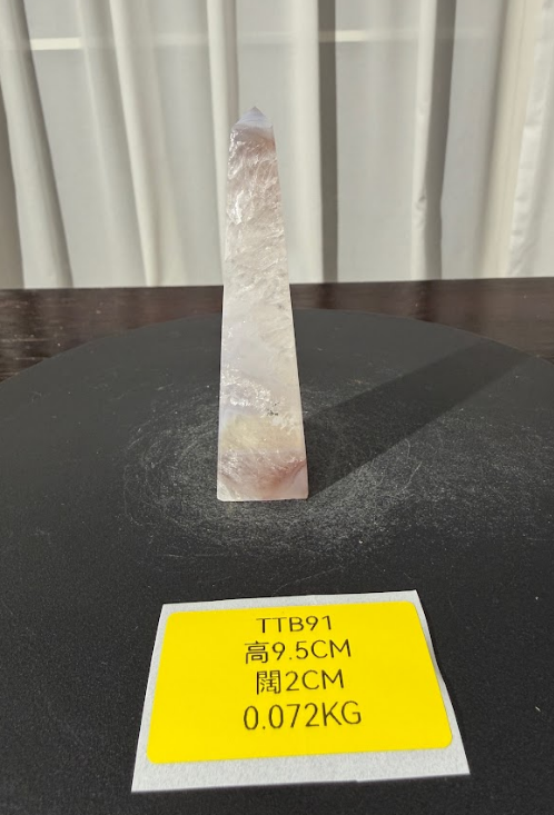 ZA478 TTB91 瑪瑙水晶方尖碑 高度9.5cm 闊度2cm 重量0.072kg
