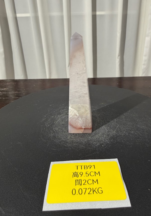 ZA478 TTB91 瑪瑙水晶方尖碑 高度9.5cm 闊度2cm 重量0.072kg