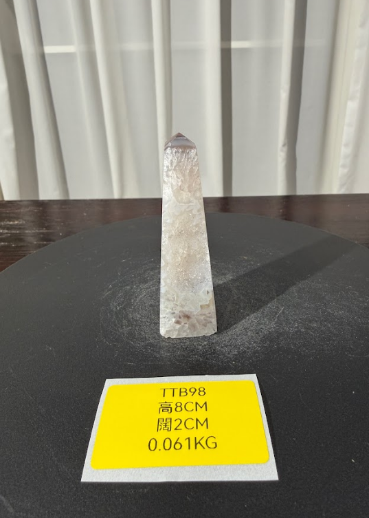 ZA485 TTB98 瑪瑙水晶方尖碑 高度8cm 闊度2cm 重量0.061kg