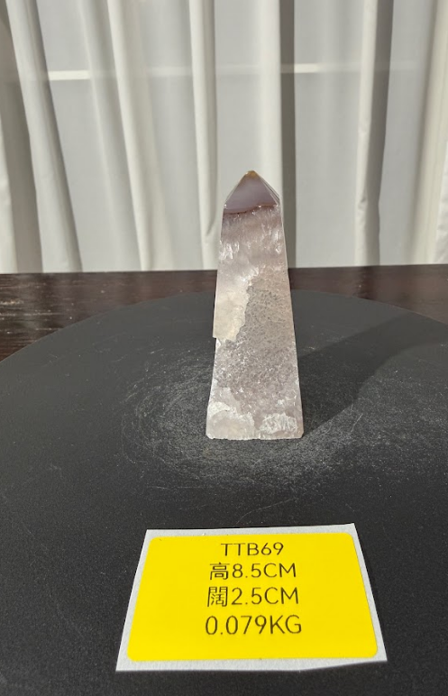 ZA456 TTB69 瑪瑙水晶方尖碑 高度8.5cm 闊度2.5cm 重量0.079kg