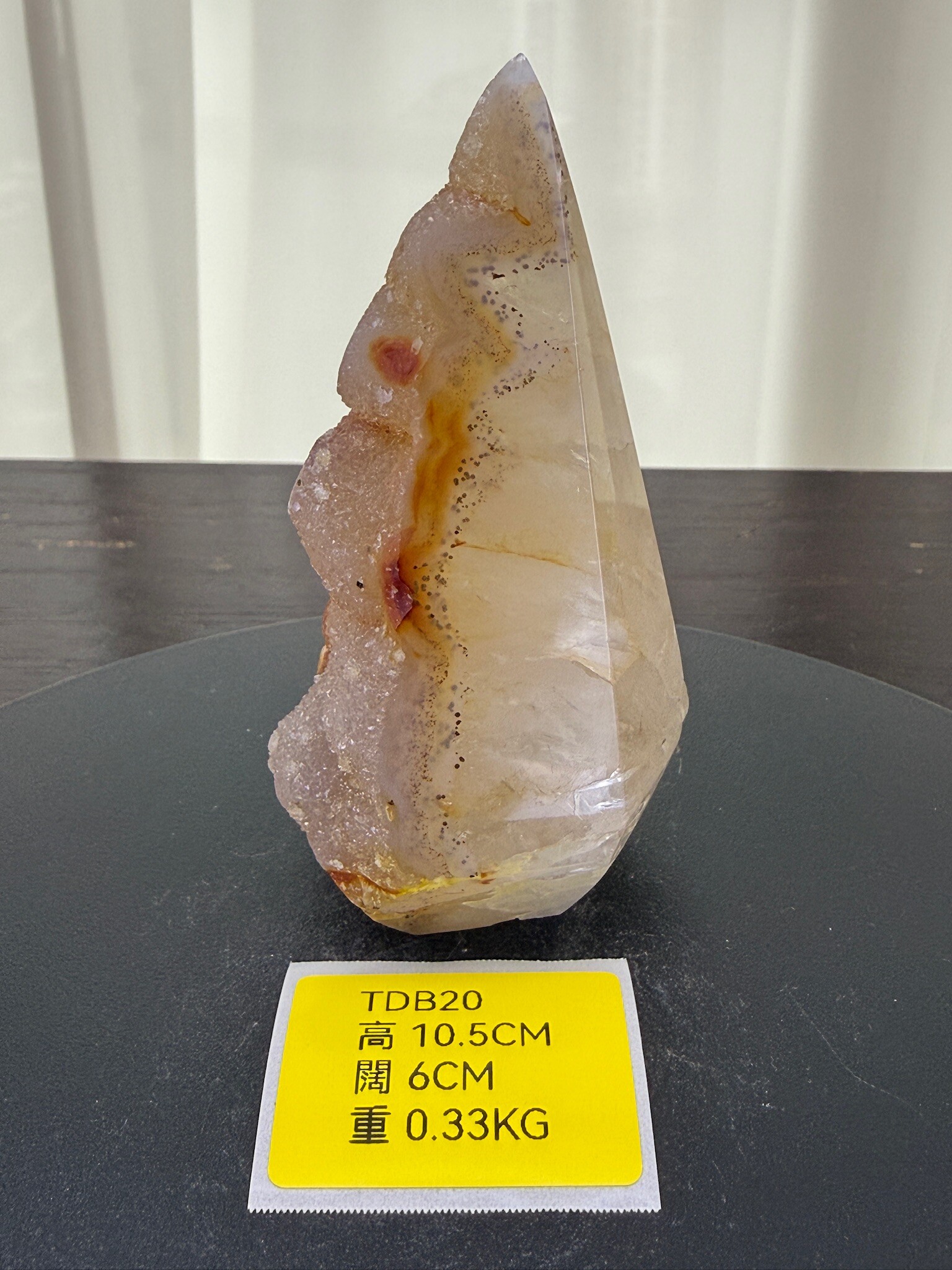 ZA203 TDB20 瑪瑙水晶帳幕星空 高度10.5cm 闊度6cm 重量0.33kg