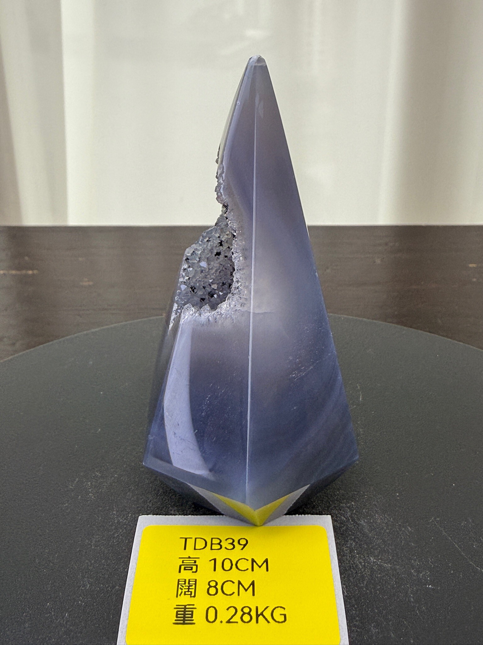 ZA222 TDB39 瑪瑙水晶帳幕星空 高度10cm 闊度8cm 重量0.28kg