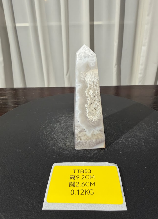 ZA440 TTB53 瑪瑙水晶方尖碑 高度9.2cm 闊度2.6cm 重量0.12kg