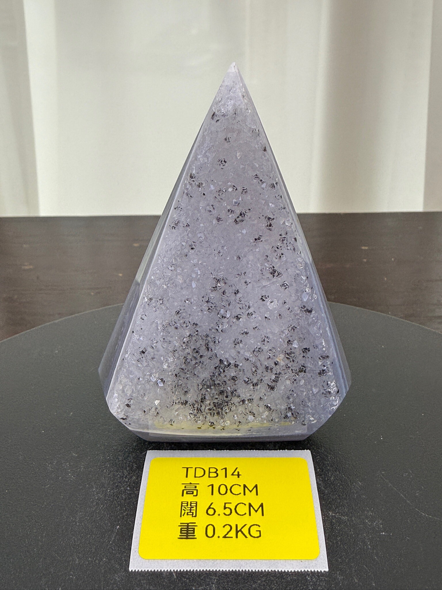 ZA197 TDB14 瑪瑙水晶帳幕星空 高度10cm 闊度6.5cm 重量0.2kg