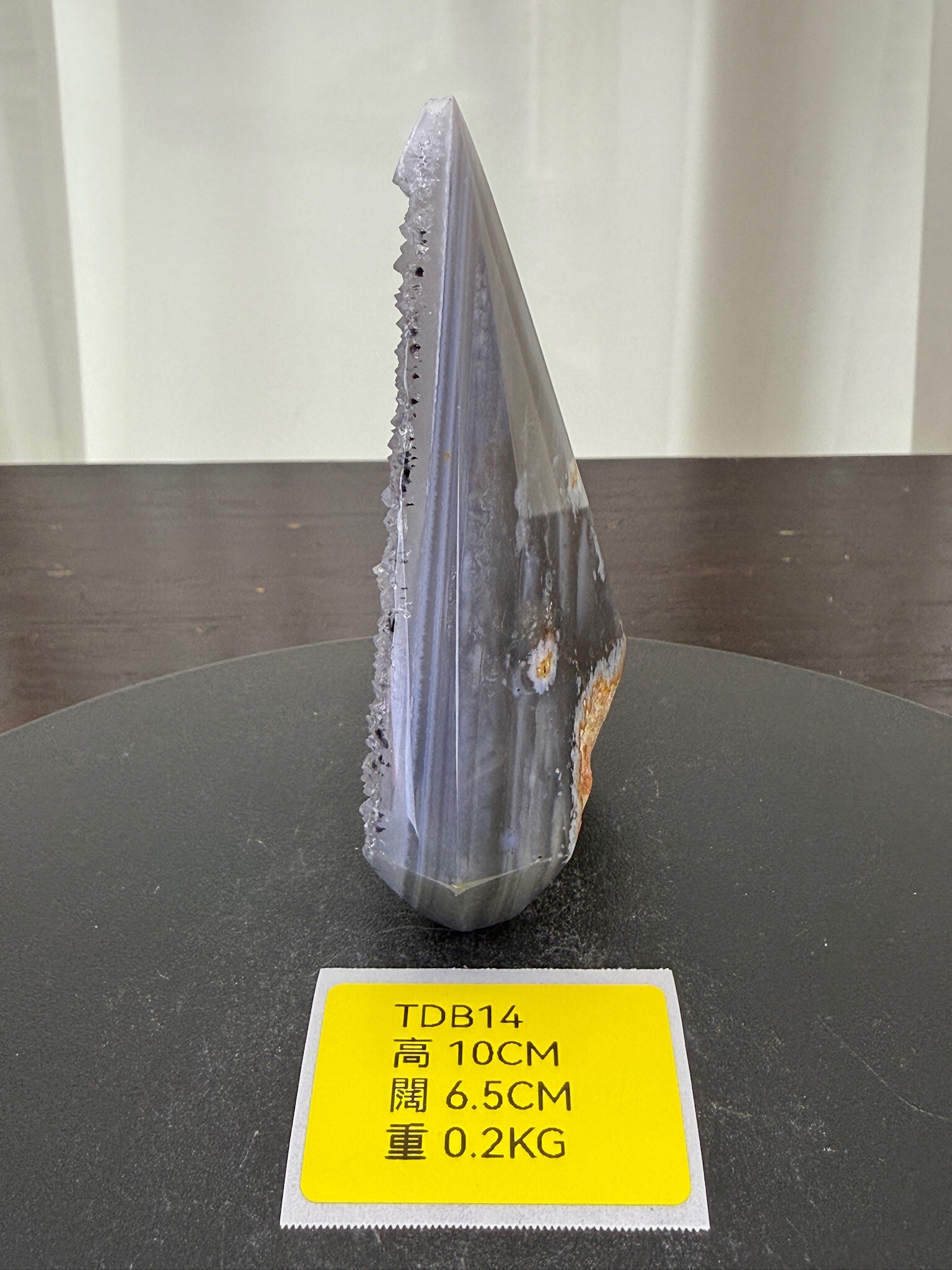 ZA197 TDB14 瑪瑙水晶帳幕星空 高度10cm 闊度6.5cm 重量0.2kg