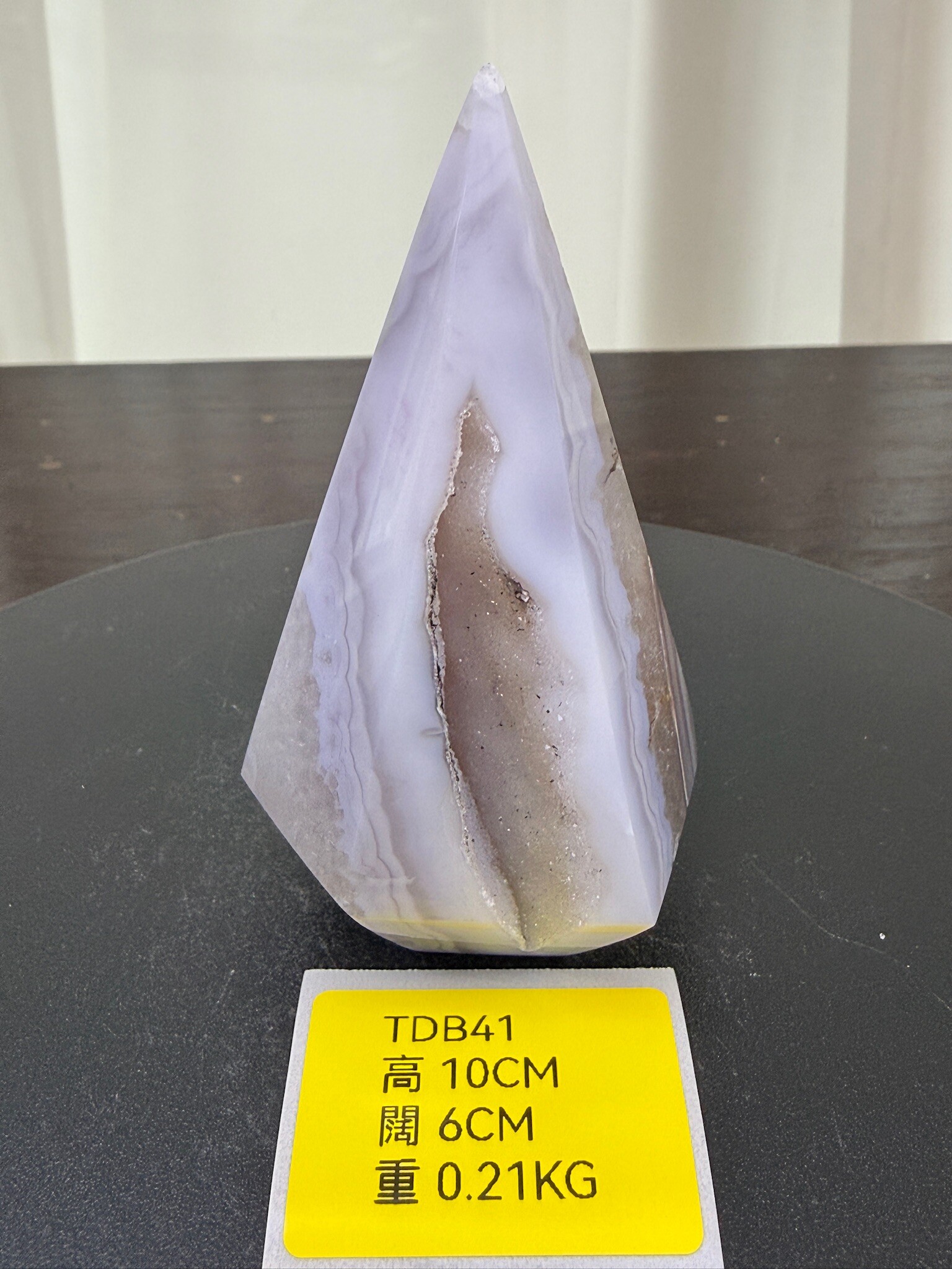 ZA224 TDB41 瑪瑙水晶帳幕星空 高度10cm 闊度6cm 重量0.21kg