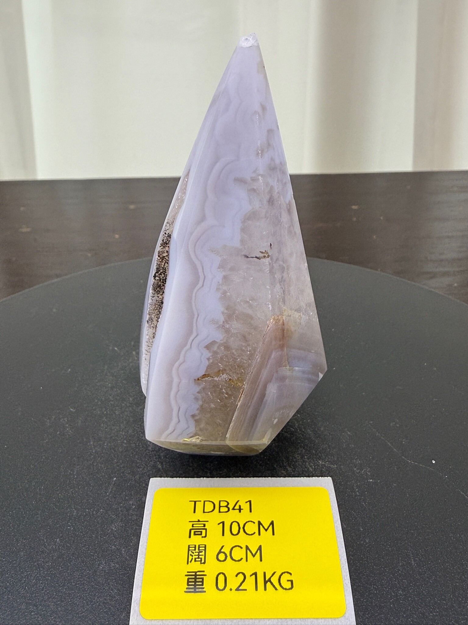 ZA224 TDB41 瑪瑙水晶帳幕星空 高度10cm 闊度6cm 重量0.21kg