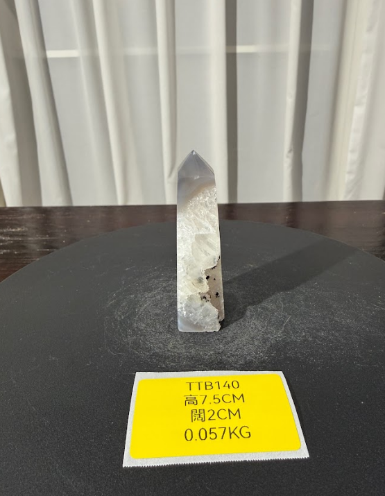 ZA527 TTB140 瑪瑙水晶方尖碑 高度7.5cm 闊度2cm 重量0.057kg