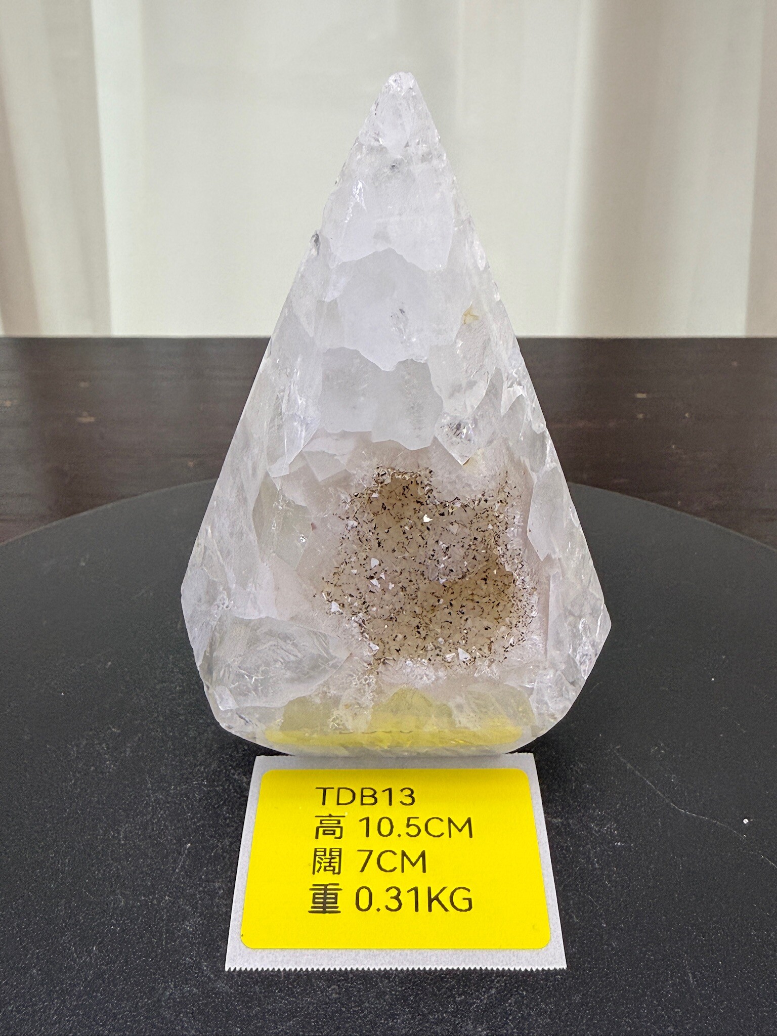 ZA196 TDB13 瑪瑙水晶帳幕星空 高度10.5cm 闊度7cm 重量0.31kg