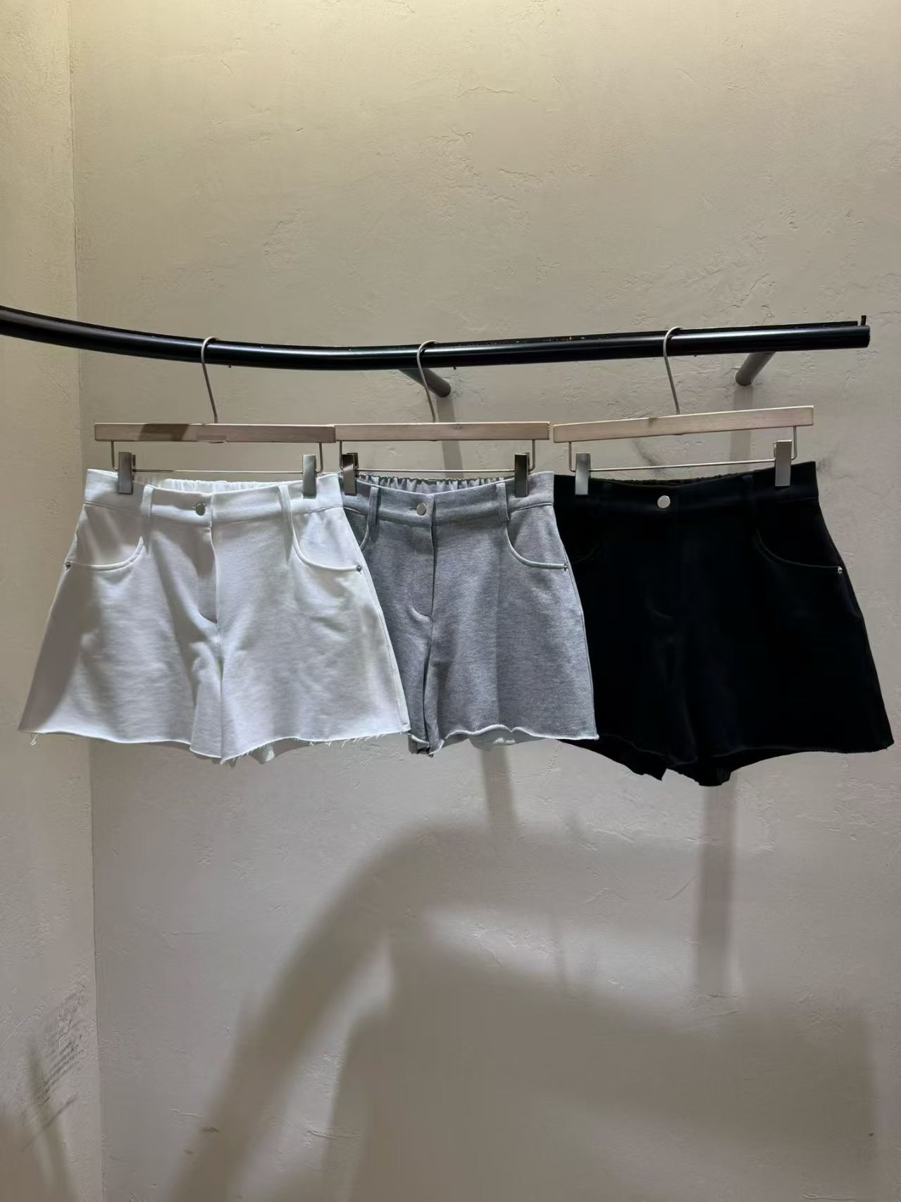 WJ6122 棉質後橡筋短褲