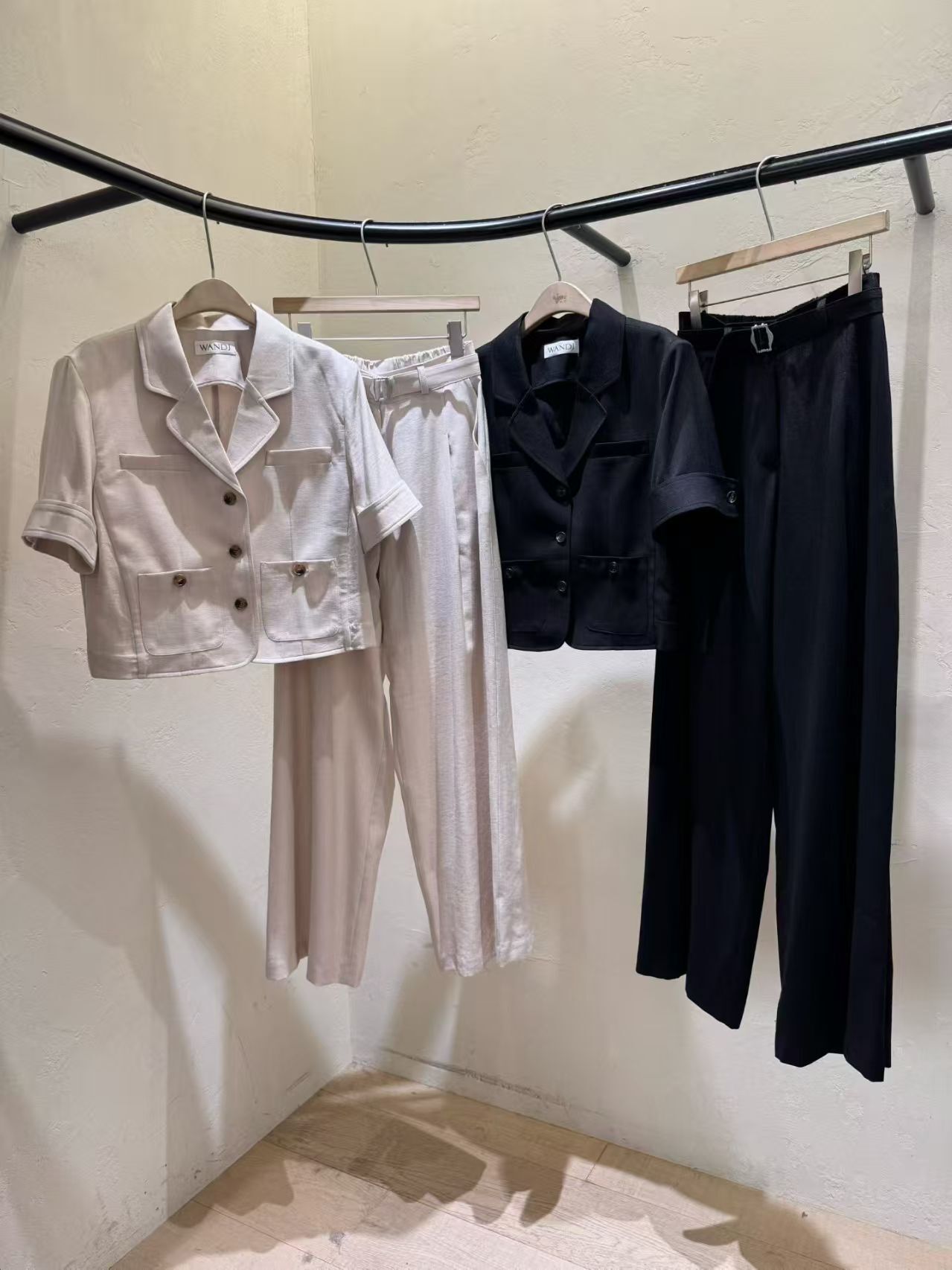 WJ6124 通勤高質皮帶長褲