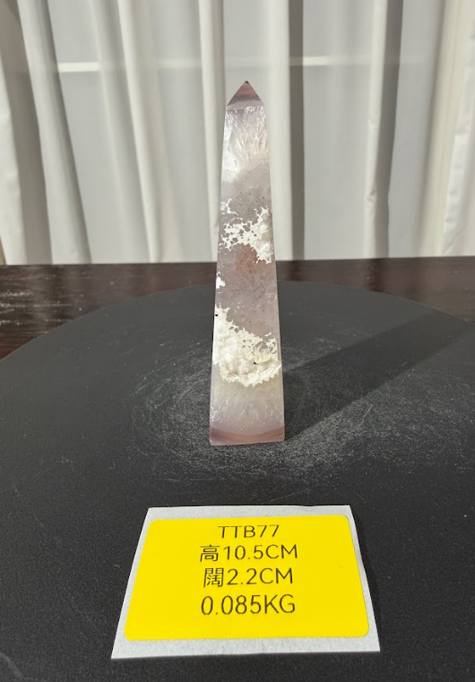 ZA464 TTB77 瑪瑙水晶方尖碑 高度10.5cm 闊度2.2cm 重量0.085kg