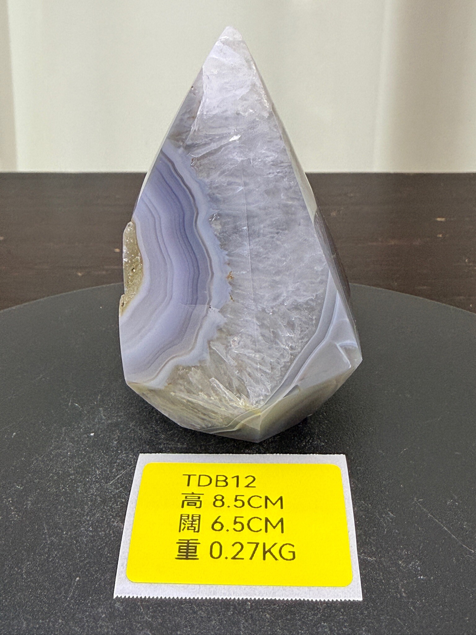 ZA195 TDB12 瑪瑙水晶帳幕星空 高度8.5cm 闊度6.5cm 重量0.27kg
