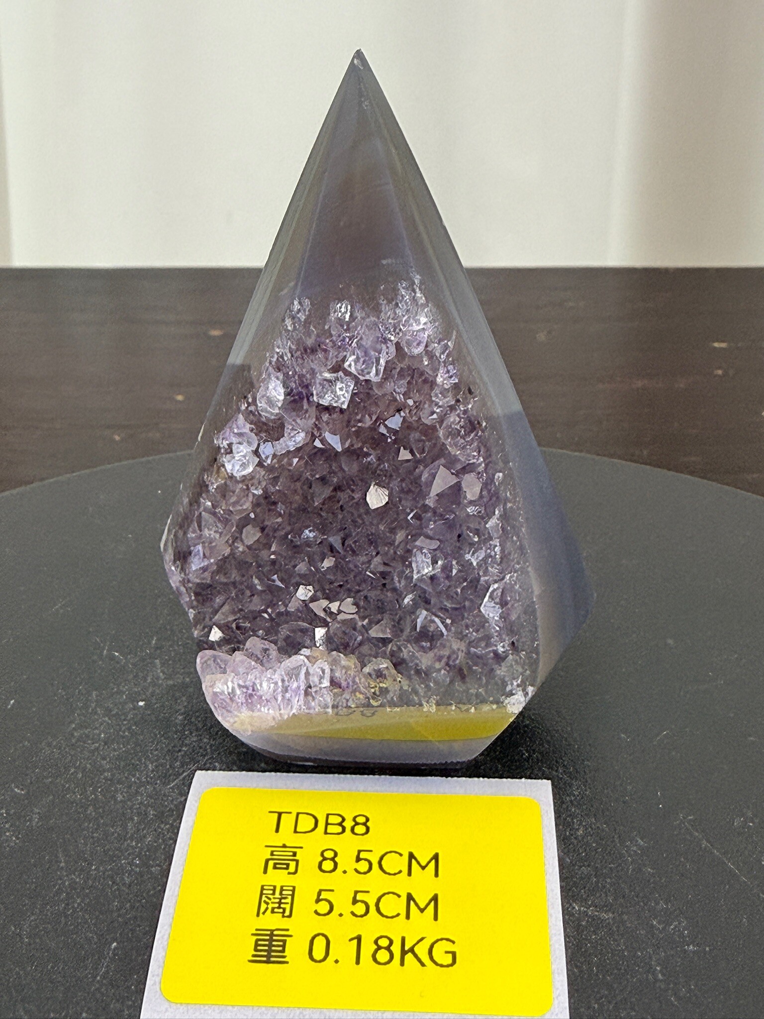 ZA191 TDB8 瑪瑙水晶帳幕星空 高度8.5cm 闊度5.5cm 重量0.18kg