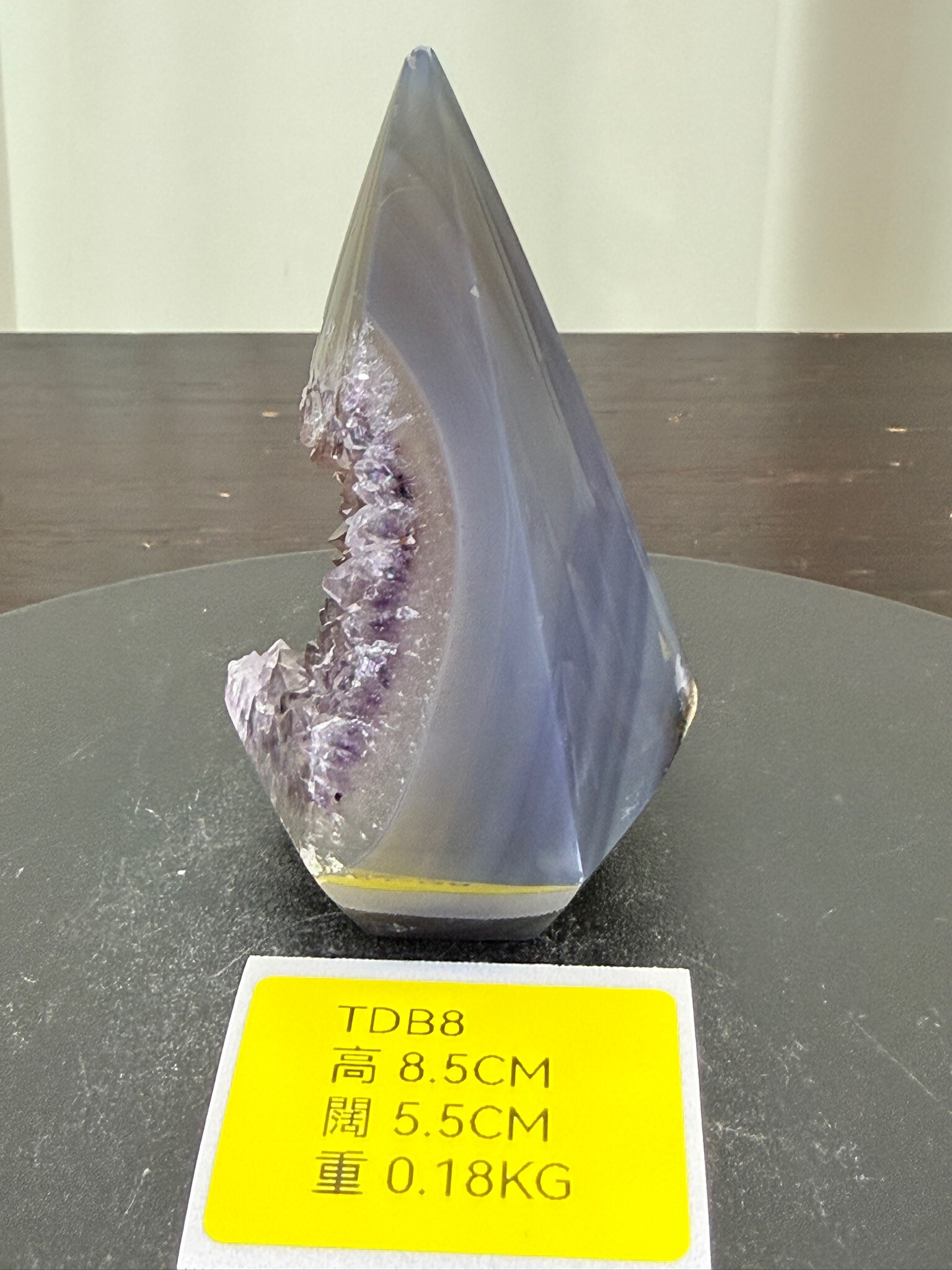 ZA191 TDB8 瑪瑙水晶帳幕星空 高度8.5cm 闊度5.5cm 重量0.18kg