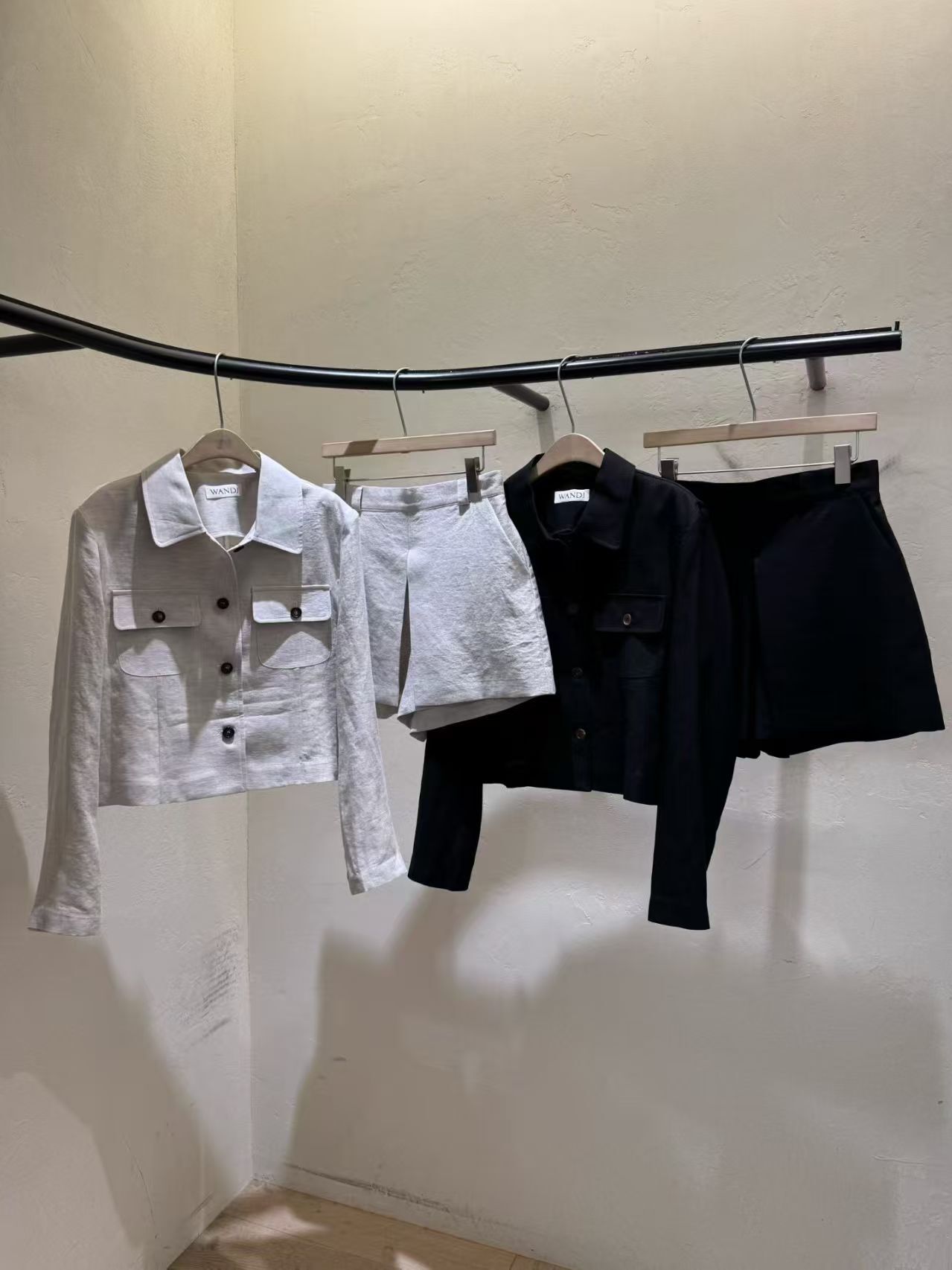 WJ6125 反領棉麻排扣上衣