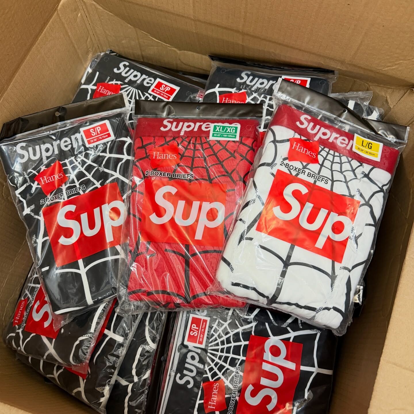 Supreme®/Hanes® Spider-Man Boxer Briefs (2 Pack)