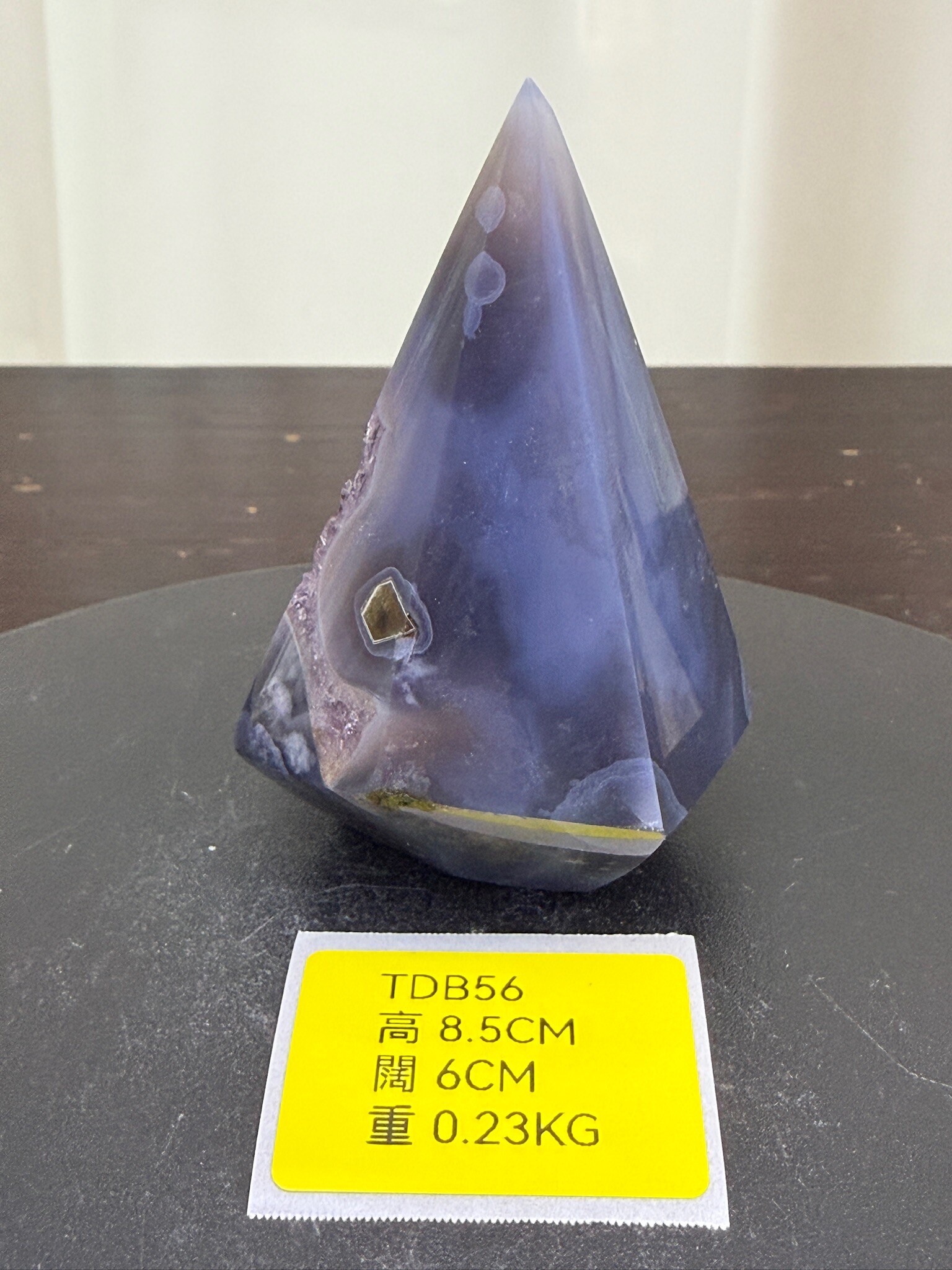 ZA239 TDB56 瑪瑙水晶帳幕星空 高度8.5cm 闊度6cm 重量0.23kg