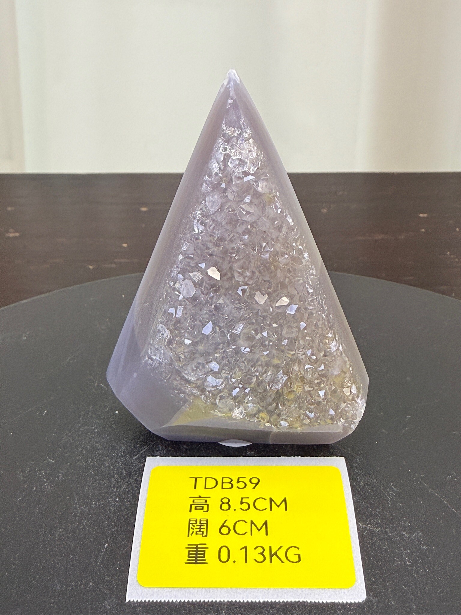 ZA242 TDB59 瑪瑙水晶帳幕星空 高度8.5cm 闊度6cm 重量0.13kg