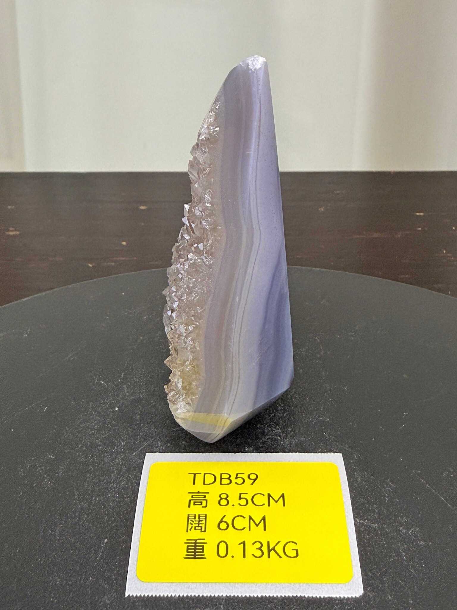 ZA242 TDB59 瑪瑙水晶帳幕星空 高度8.5cm 闊度6cm 重量0.13kg