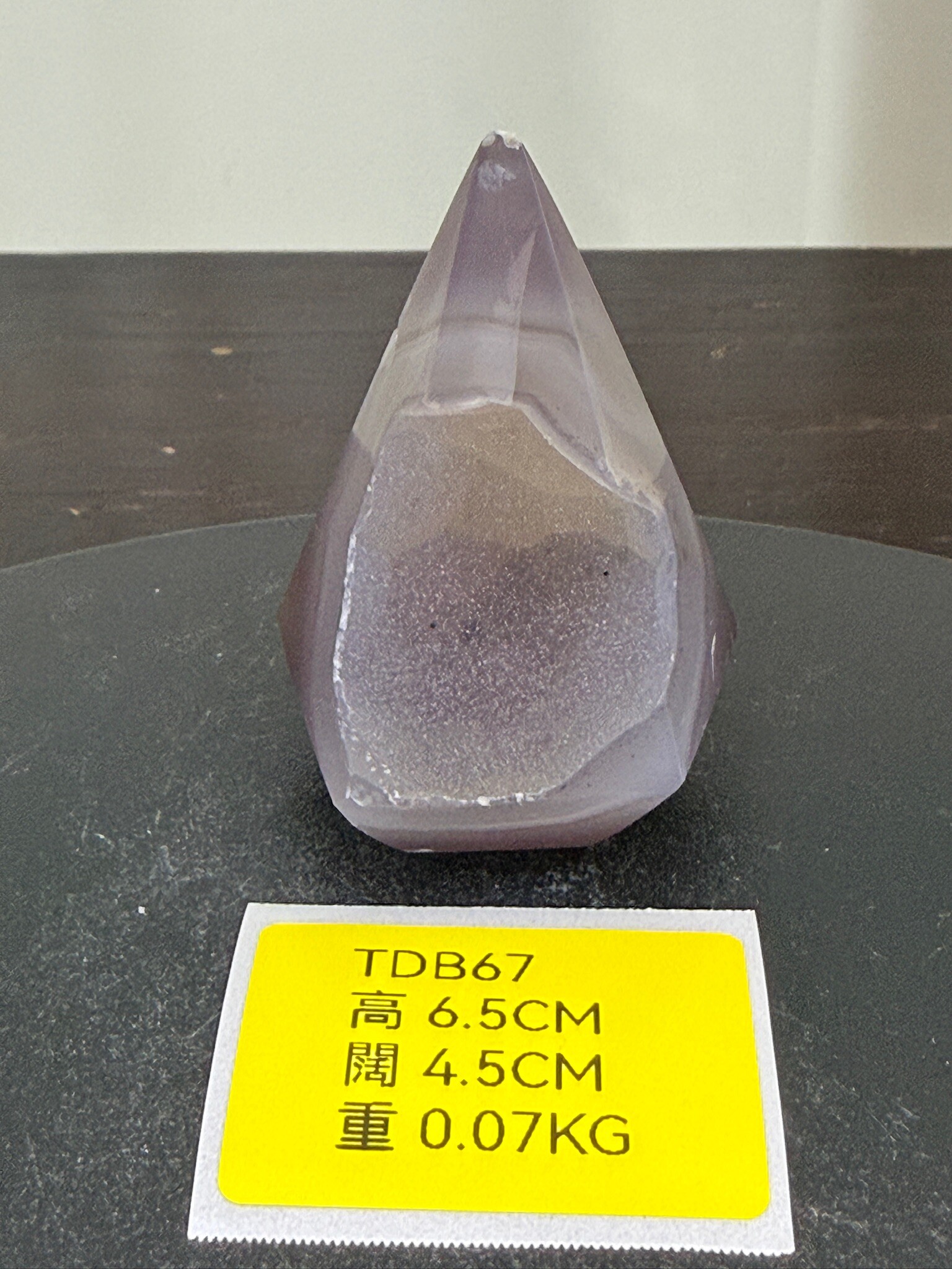 ZA250 TDB67 瑪瑙水晶帳幕星空 高度6.5cm 闊度4.5cm 重量0.07kg