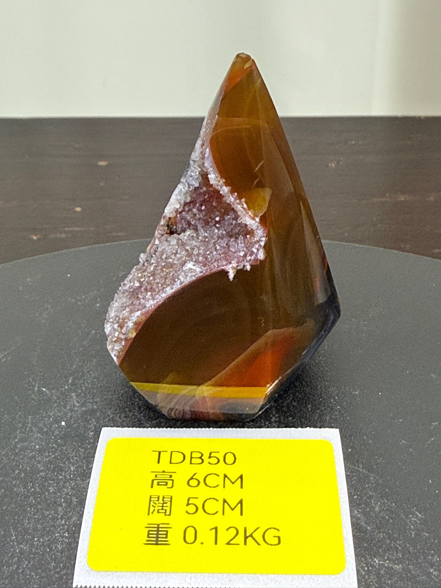 ZA233 TDB50 瑪瑙水晶帳幕星空 高度6cm 闊度5cm 重量0.12kg