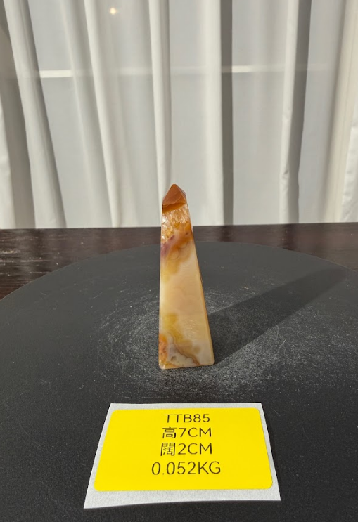 ZA472 TTB85 瑪瑙水晶方尖碑 高度7cm 闊度2cm 重量0.052kg