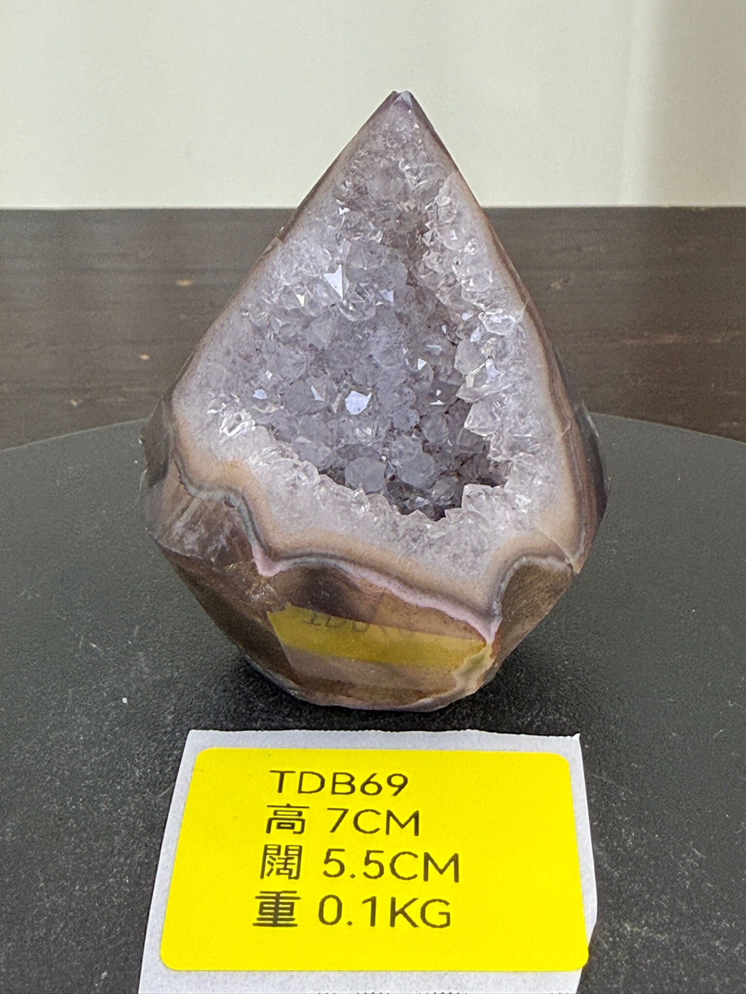 ZA252 TDB69 瑪瑙水晶帳幕星空 高度7cm 闊度5.5cm 重量0.1kg