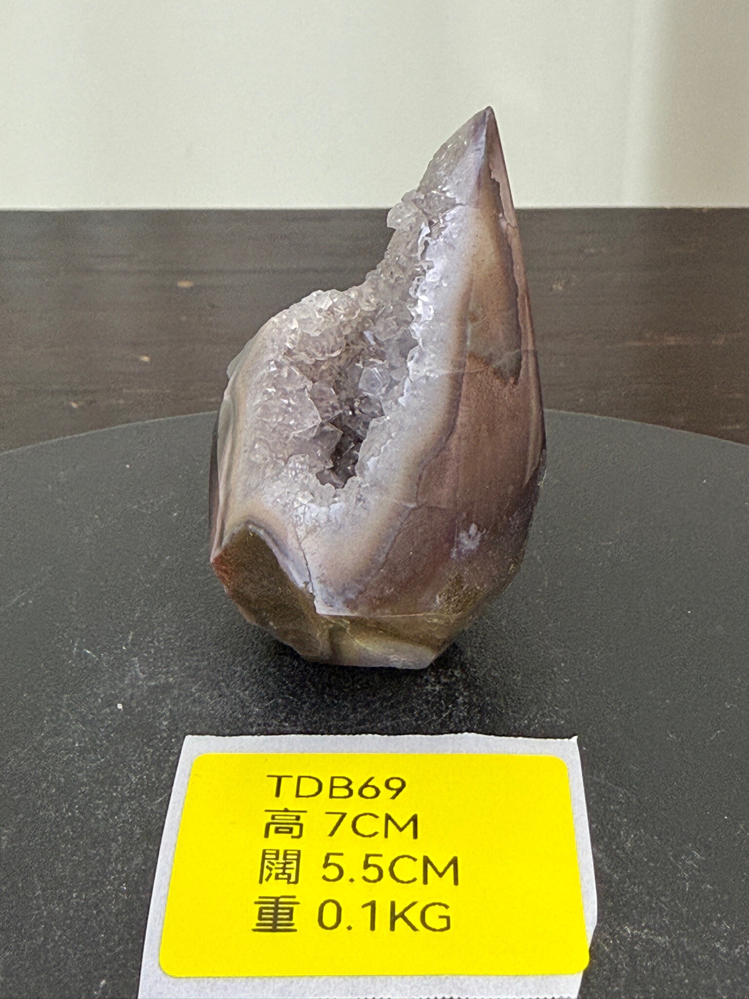 ZA252 TDB69 瑪瑙水晶帳幕星空 高度7cm 闊度5.5cm 重量0.1kg